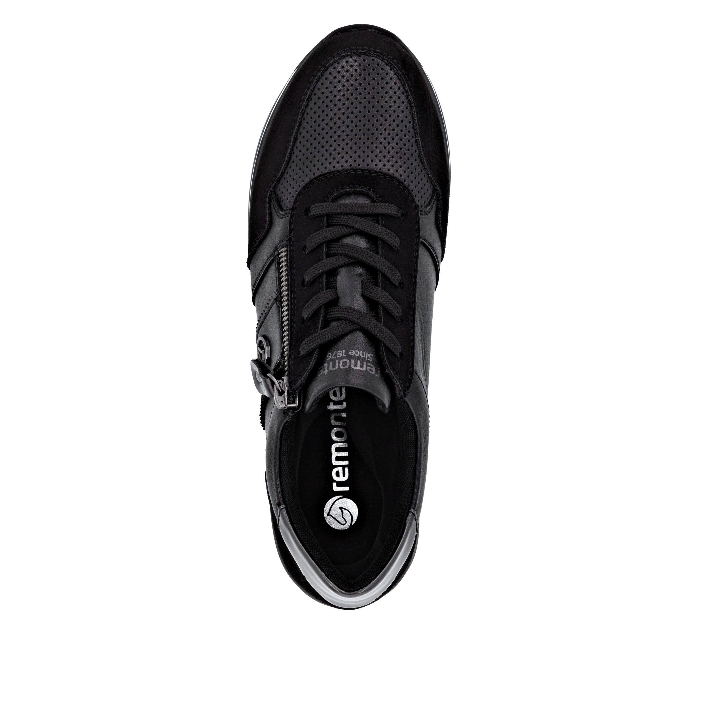 Remonte Plateausneaker, Schnürschuh, Halbschuh, Freizeitschuh mit gepolstertem Schaftrand