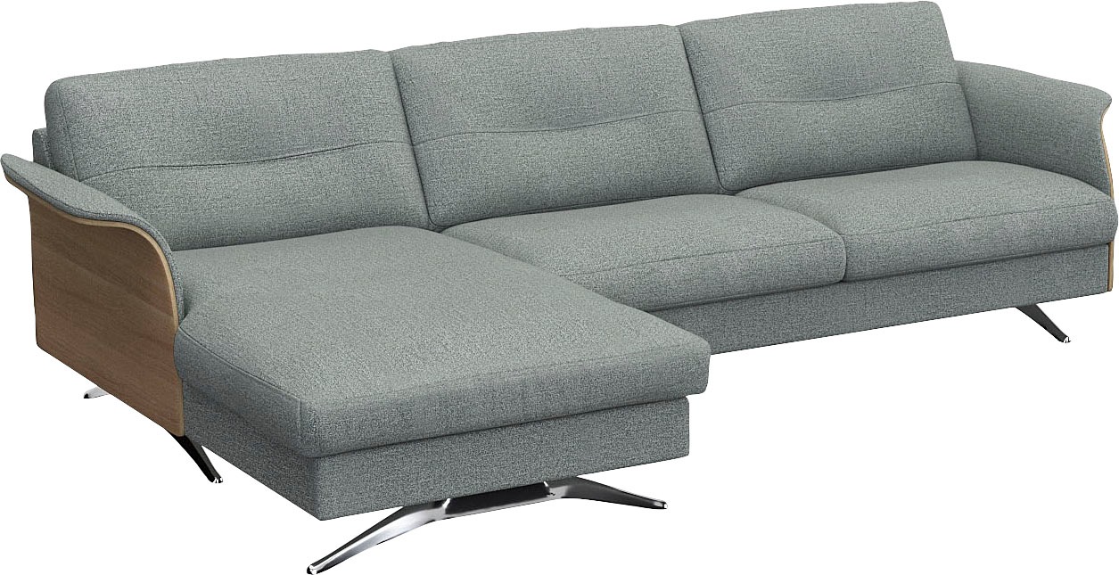 FLEXLUX Ecksofa »Glow bequem und komfortabel durch hochwertigen Sitzaufbau, L-Form« Modernes skandinavisches Design