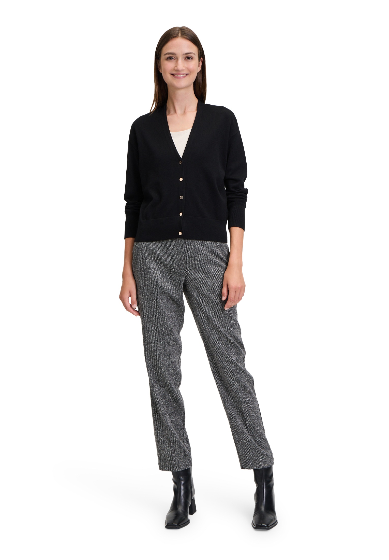 Betty Barclay Strickjacke »Feinstrickjacke mit V-Ausschnitt«