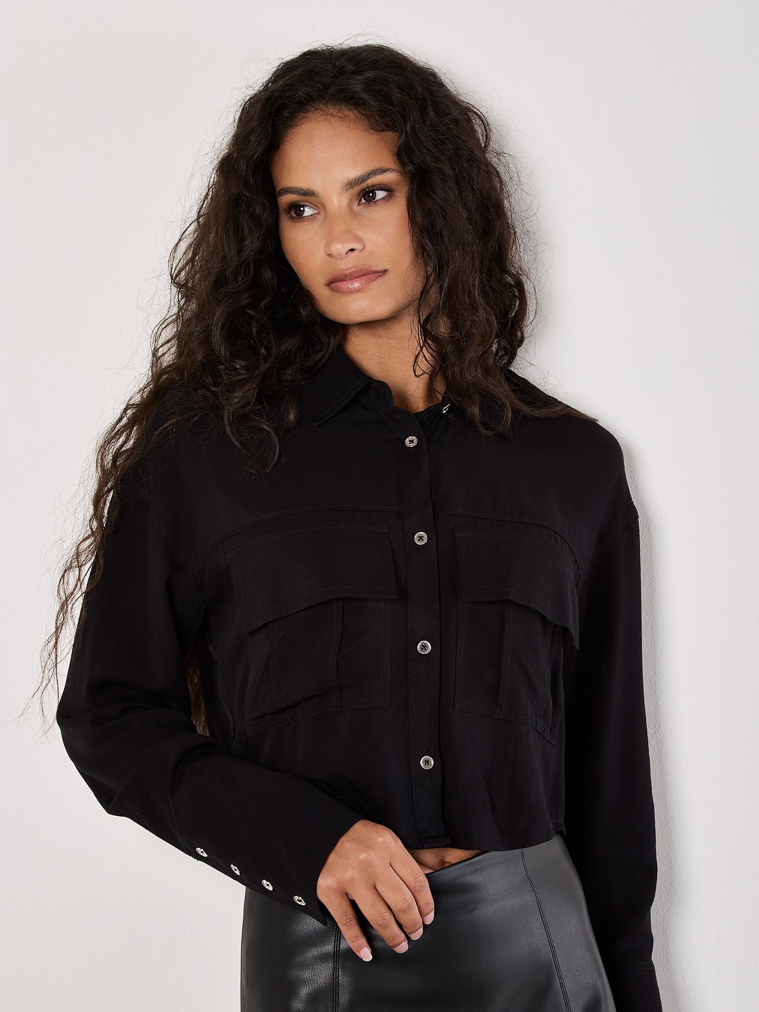Apricot Langarmhemd »Bluse« aus weichem Twill