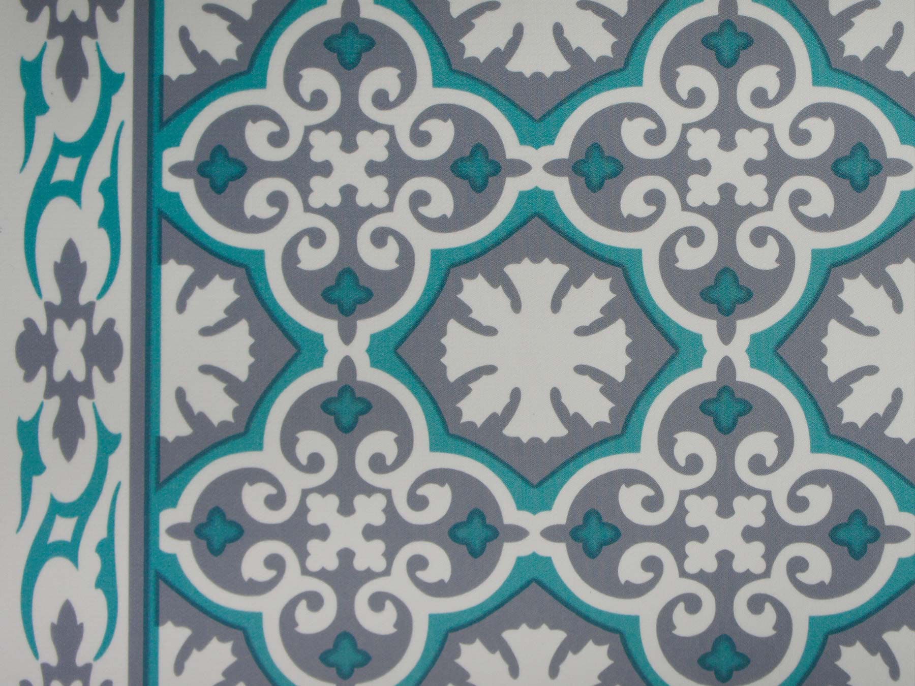 Friedola Küchenläufer »VINTAGE«, rechteckig, 3 mm Höhe, Läufermatte aus Vinyl, Fliesen Design, Ornamente, abwischbar