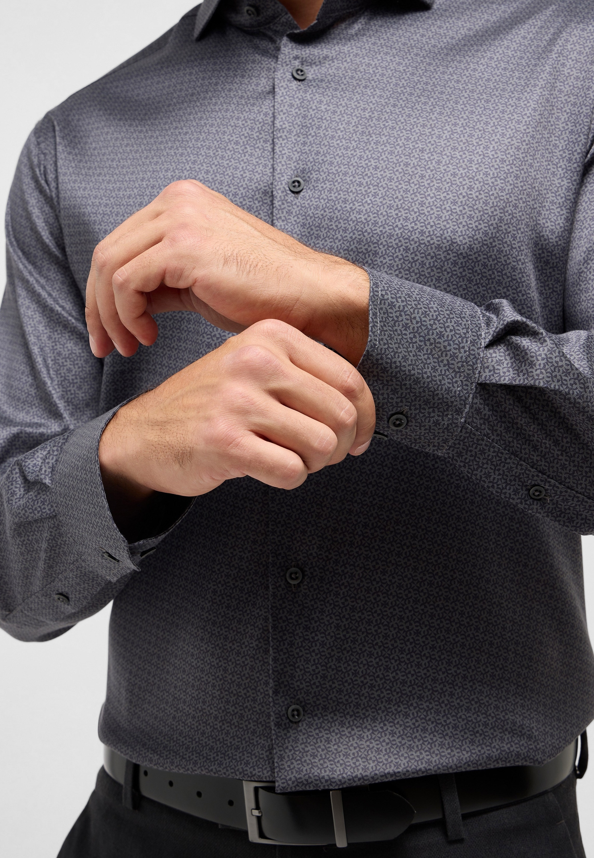 Eterna Langarmhemd »MODERN FIT«, EASY IRON (bügelleicht)