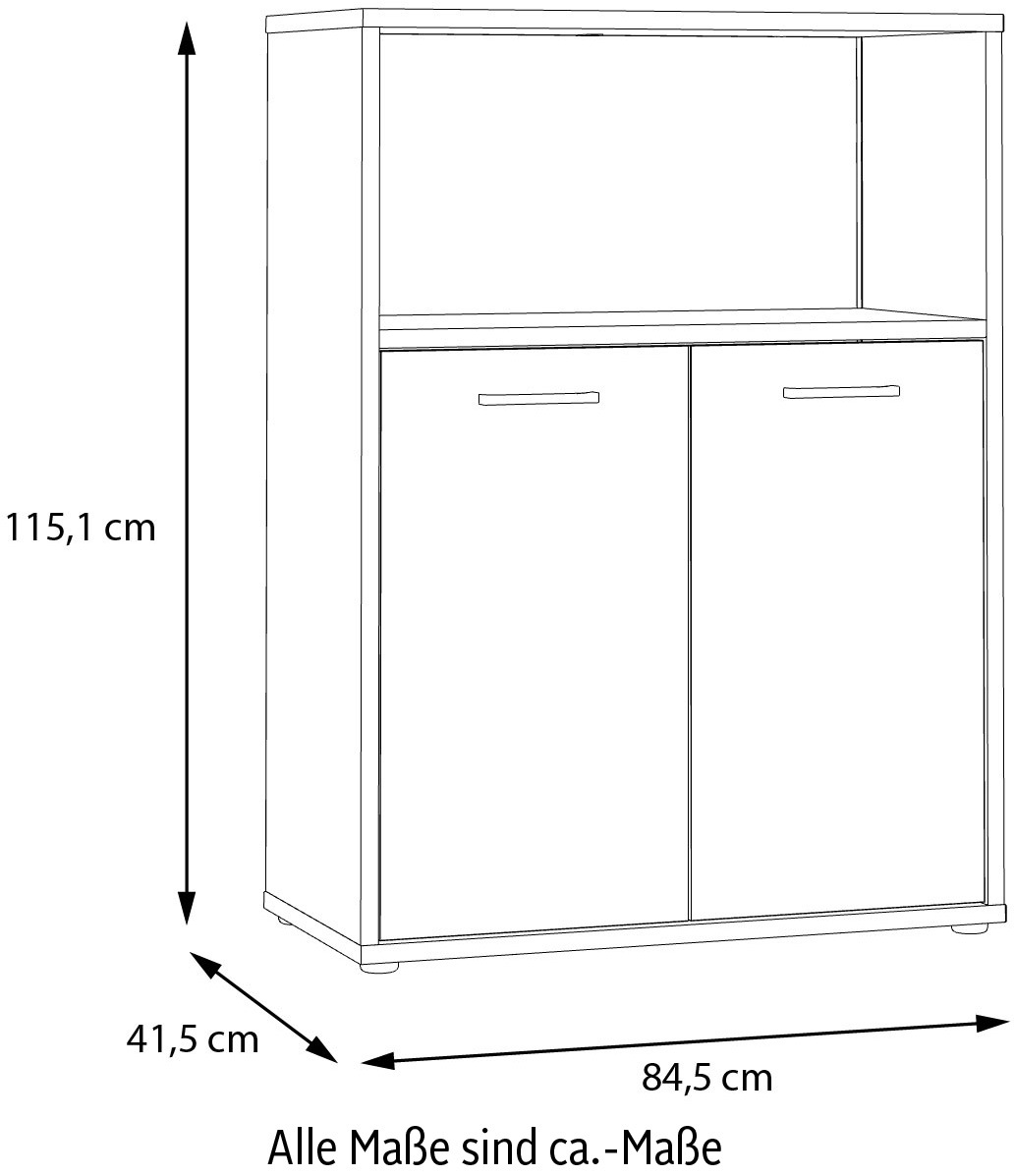 FORTE Kommode »Keflav«, Breite 84,5 cm
