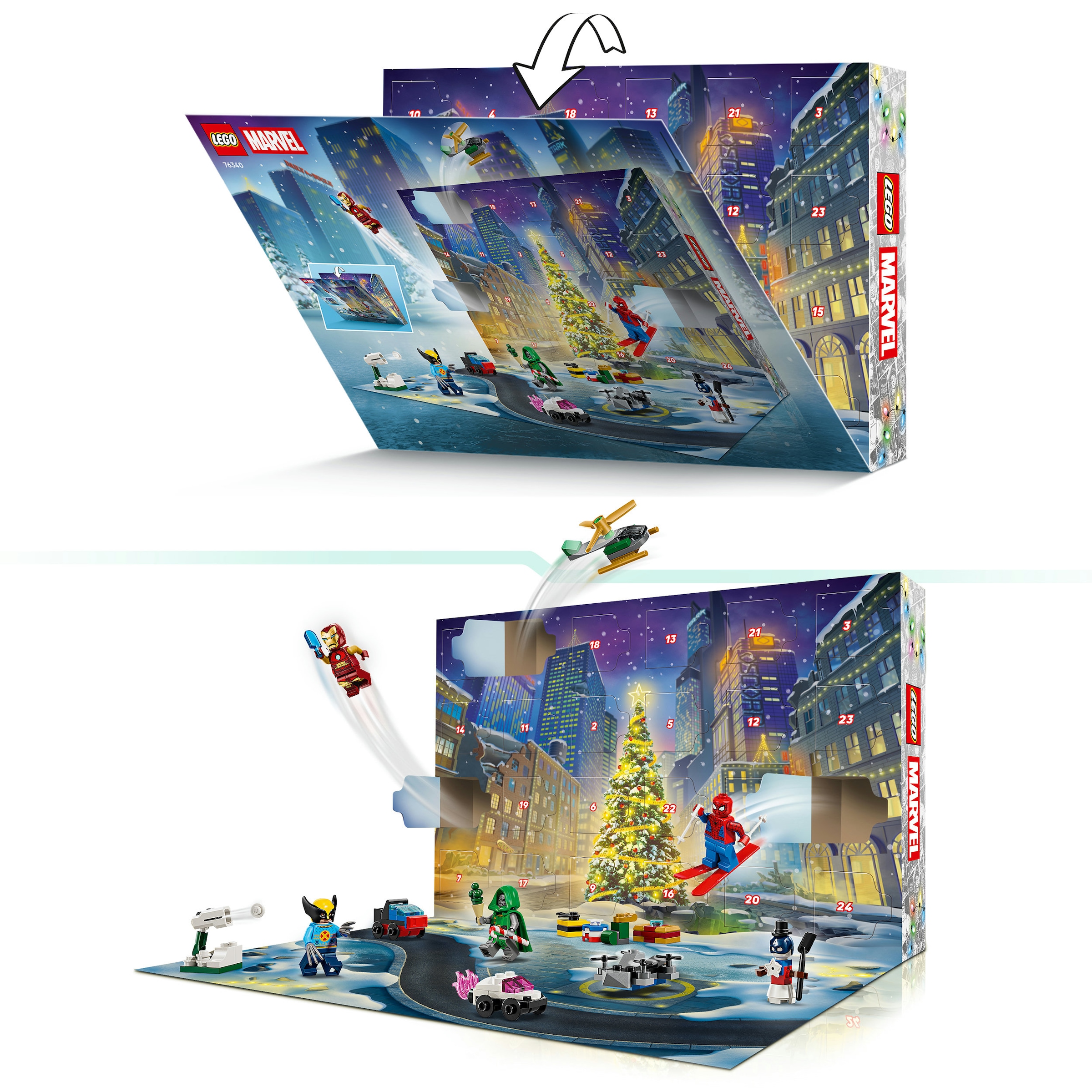 LEGO® Spielzeug-Adventskalender »Adventskalender 2026 (76340), LEGO Super Heroes« ab 6 Jahren Made in Europe