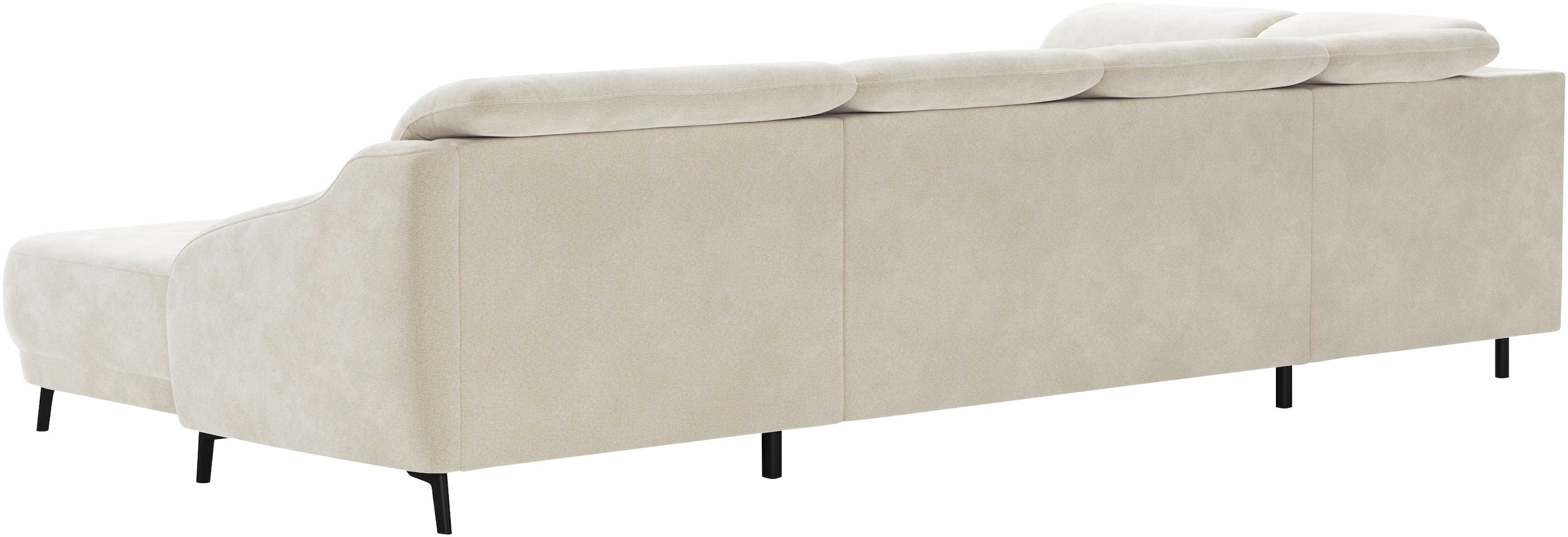 sit&more Wohnlandschaft »Blues U-Form«, inkl. Kopfteilverstellung, wahlweise mit Klapptisch und USB