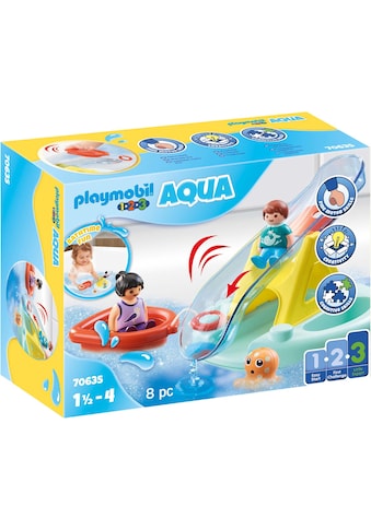 Playmobil® Konstruktions-Spielset »Badeinsel mit Wasserrutsche (70635), Playmobil 123... kaufen