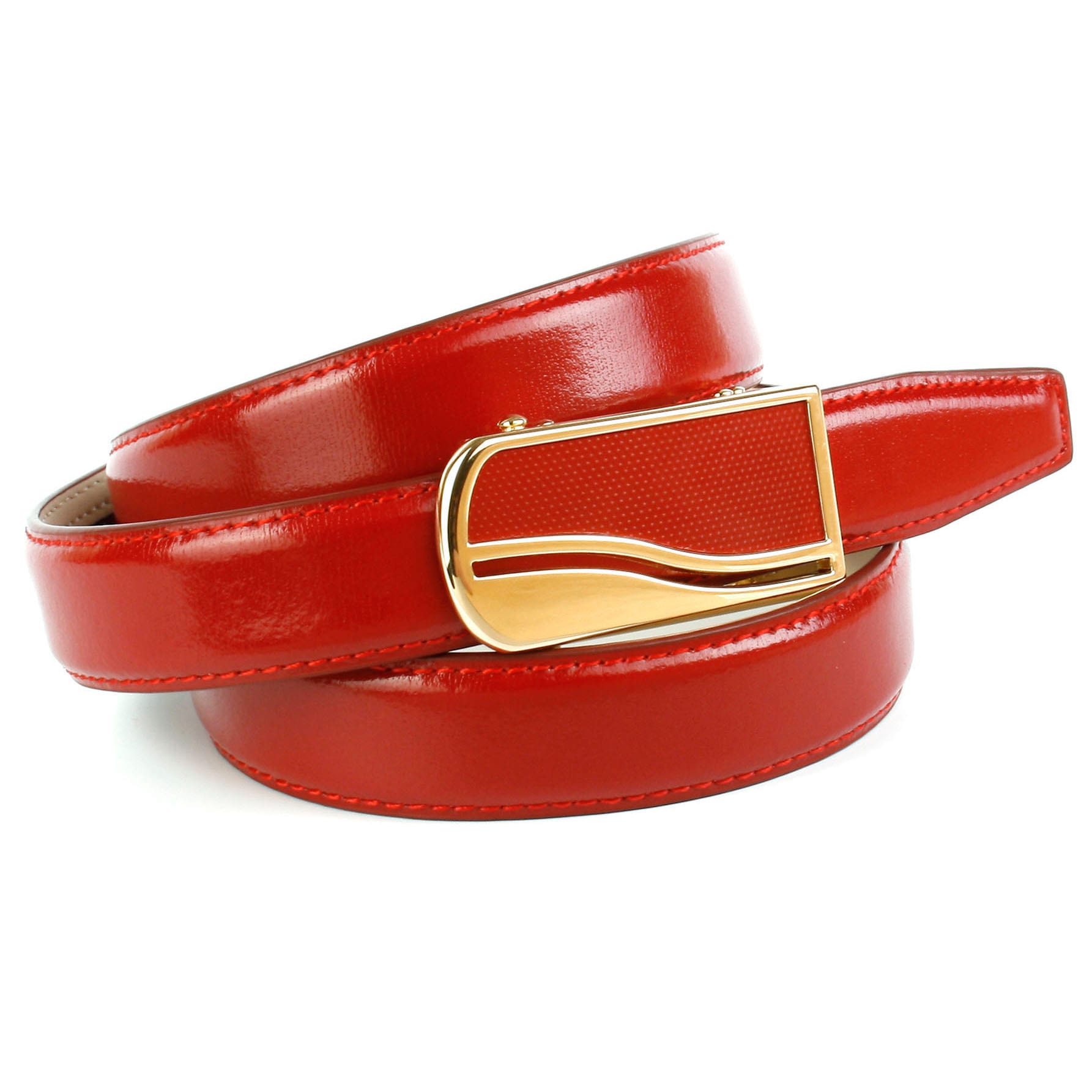 Anthoni Crown Ledergürtel, in schmaler kaufen Schließe im Form Designer OTTO Shop Online mit