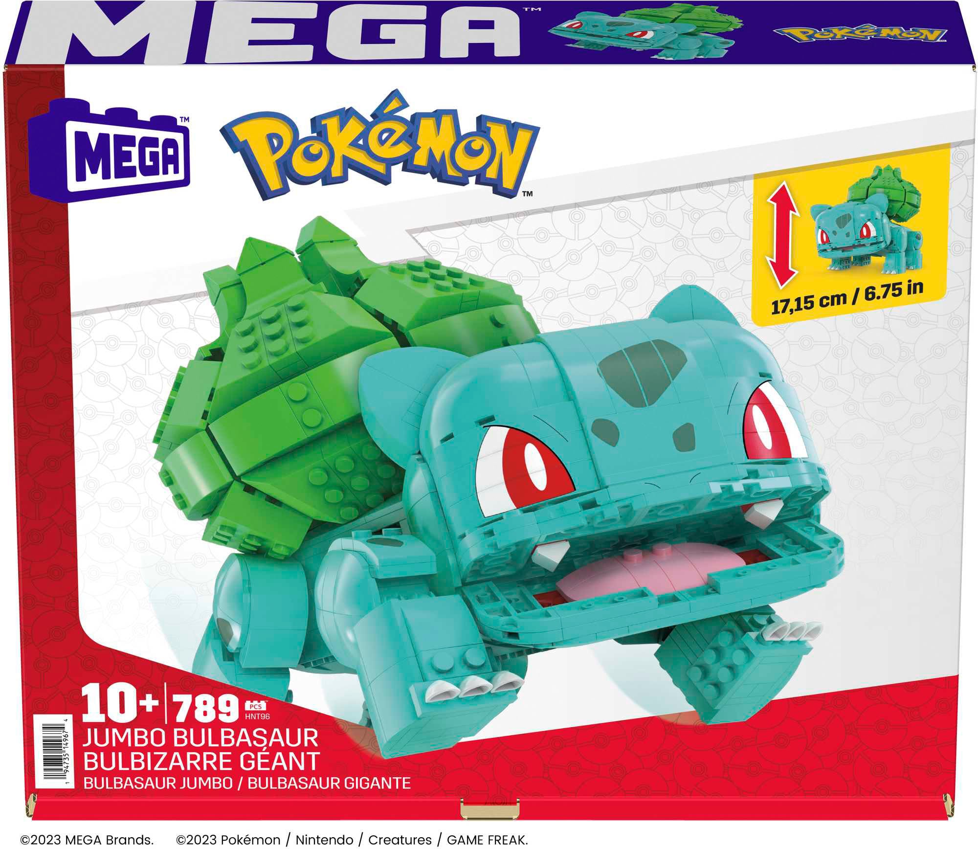 MEGA Spielbausteine »MEGA Pokémon, Jumbo Bisasam«, (789 St.)