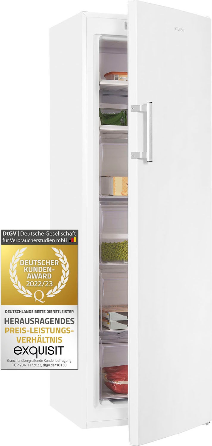 exquisit Gefrierschrank »GS271-NF-H-040D weiss«, 170,5 cm hoch, 54 cm breit kaufen