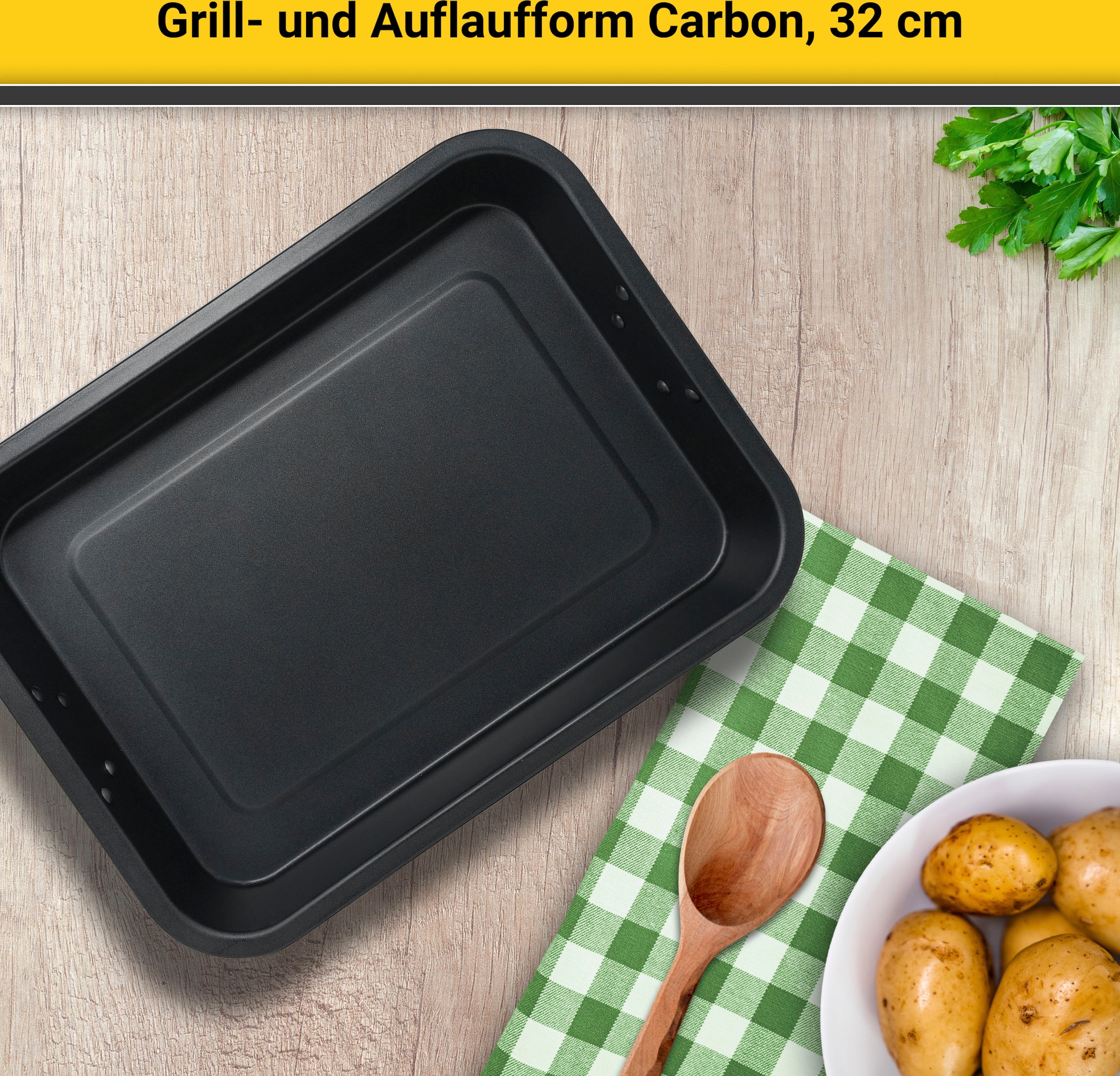 Krüger Auflaufform »Paris«, Stahl, 4,5 Liter
