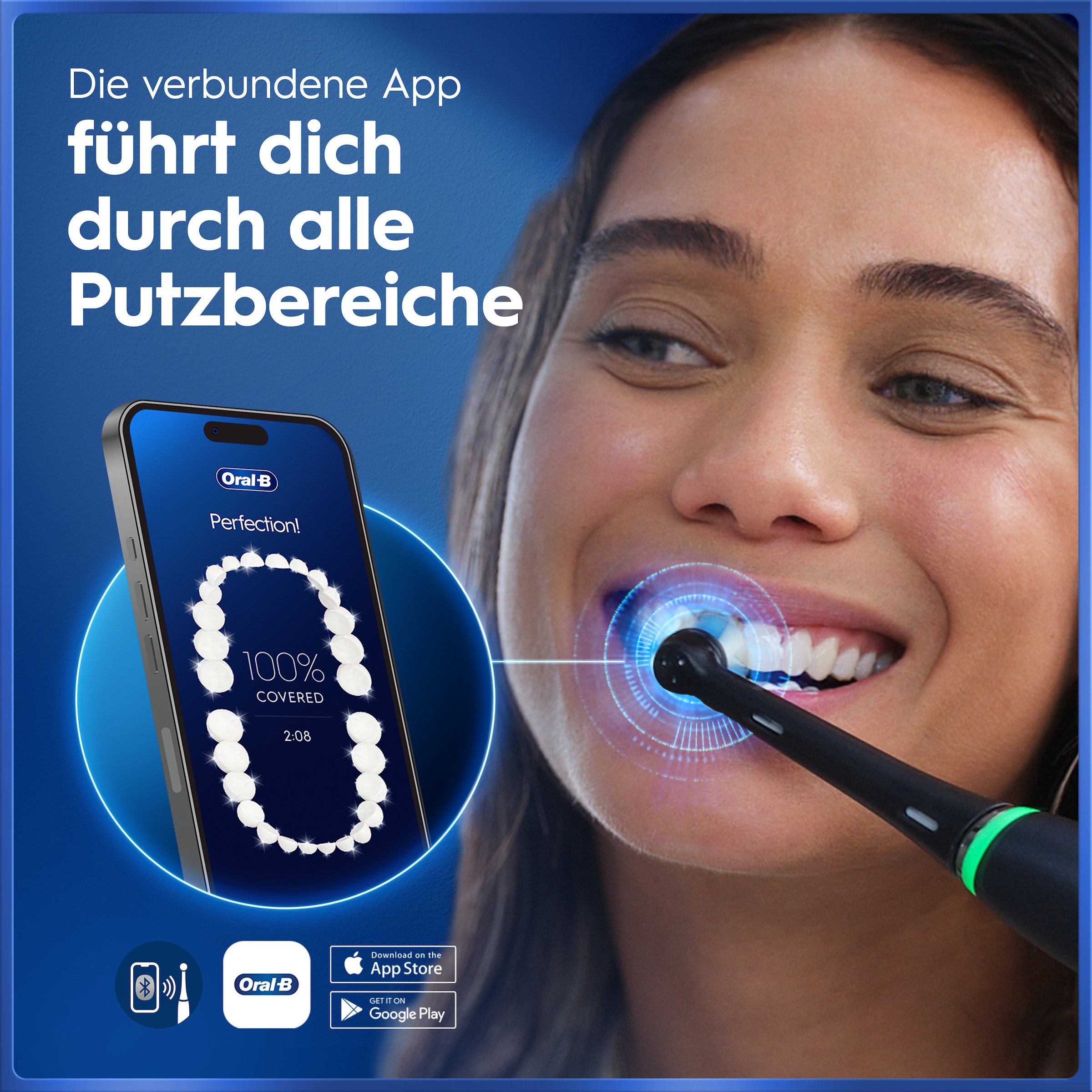 Oral-B Elektrische Zahnbürste »iO 5 Duopack« 2 Stk. Aufsteckbürsten mit Magnet-Technologie, LED-Anzeige, 5 Putzmodi, Reiseetui