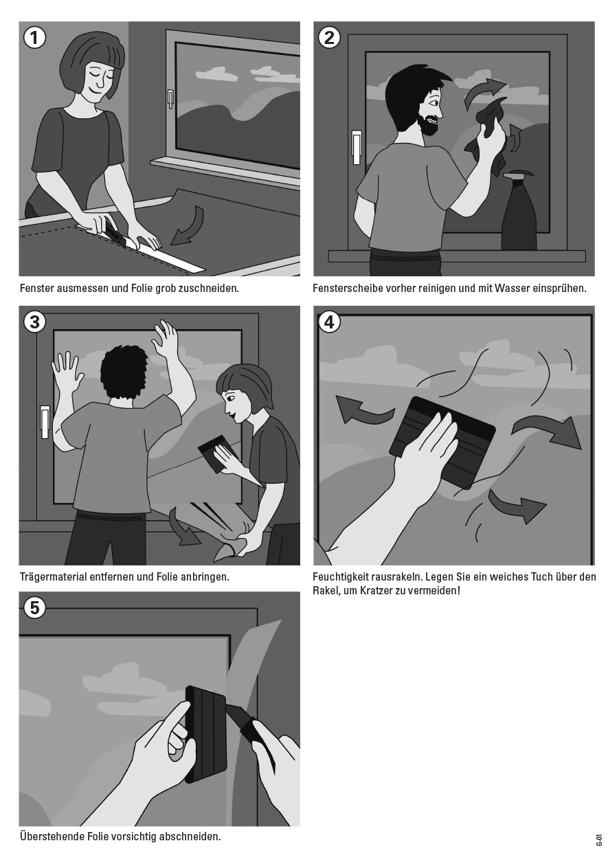 GARDINIA Fensterfolie »Statische Deko-Folie X-Mas Bäume halbtransparent 20 x 150 cm« 1 Stk. halbtransparent statisch haftend