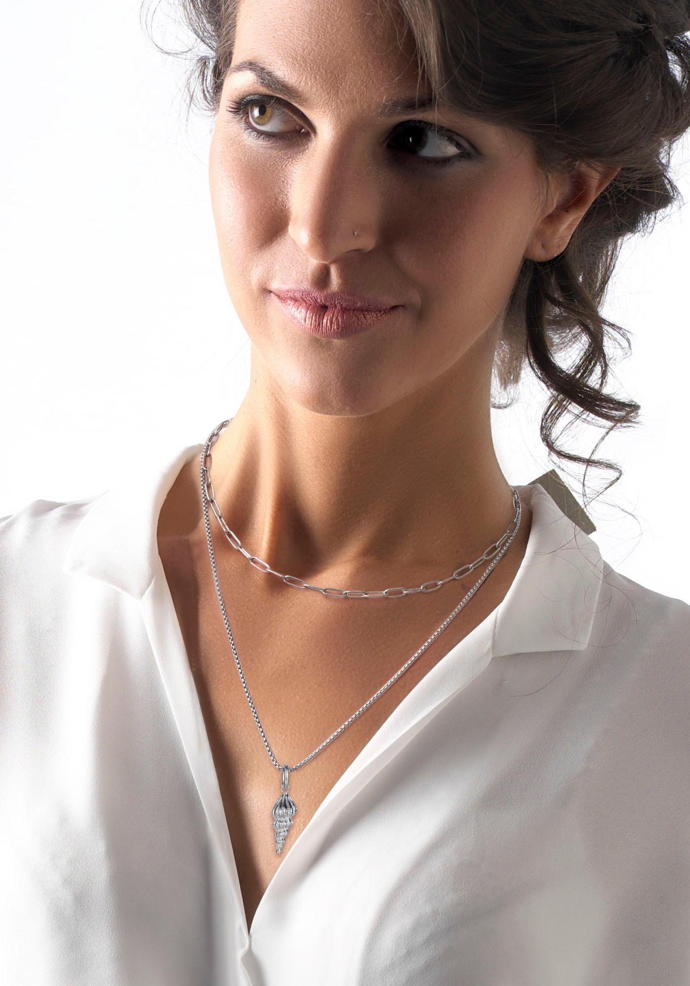 Firetti Kette mit Anhänger »Schmuck Geschenk Muschel«, (Set, 1 tlg.)