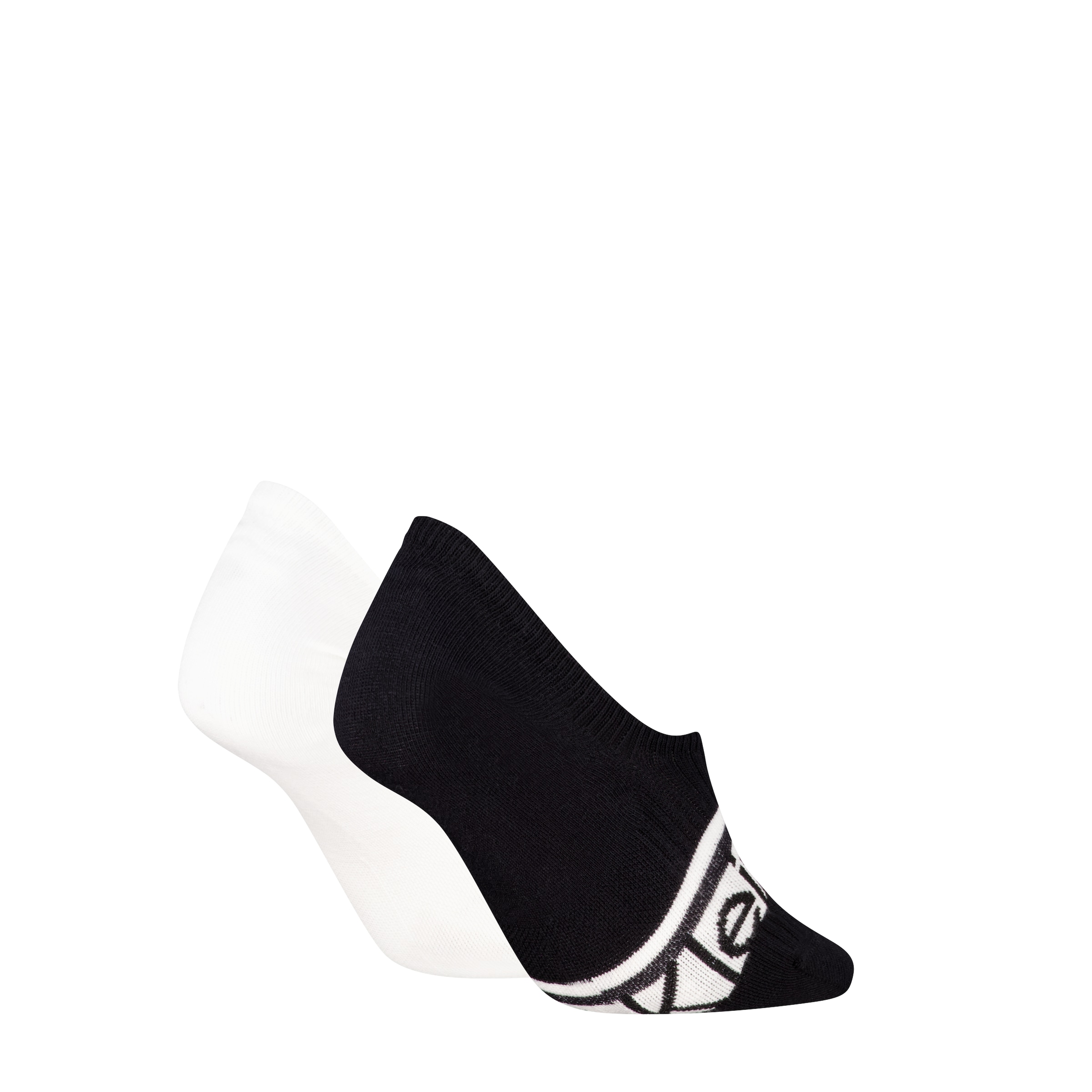 Calvin Klein Füßlinge »CK WOMEN FOOTIE HC LOGO STRIPE« 2 Paar,  Antirutsch Noppen im Fersenbereich, Baumwollmischung