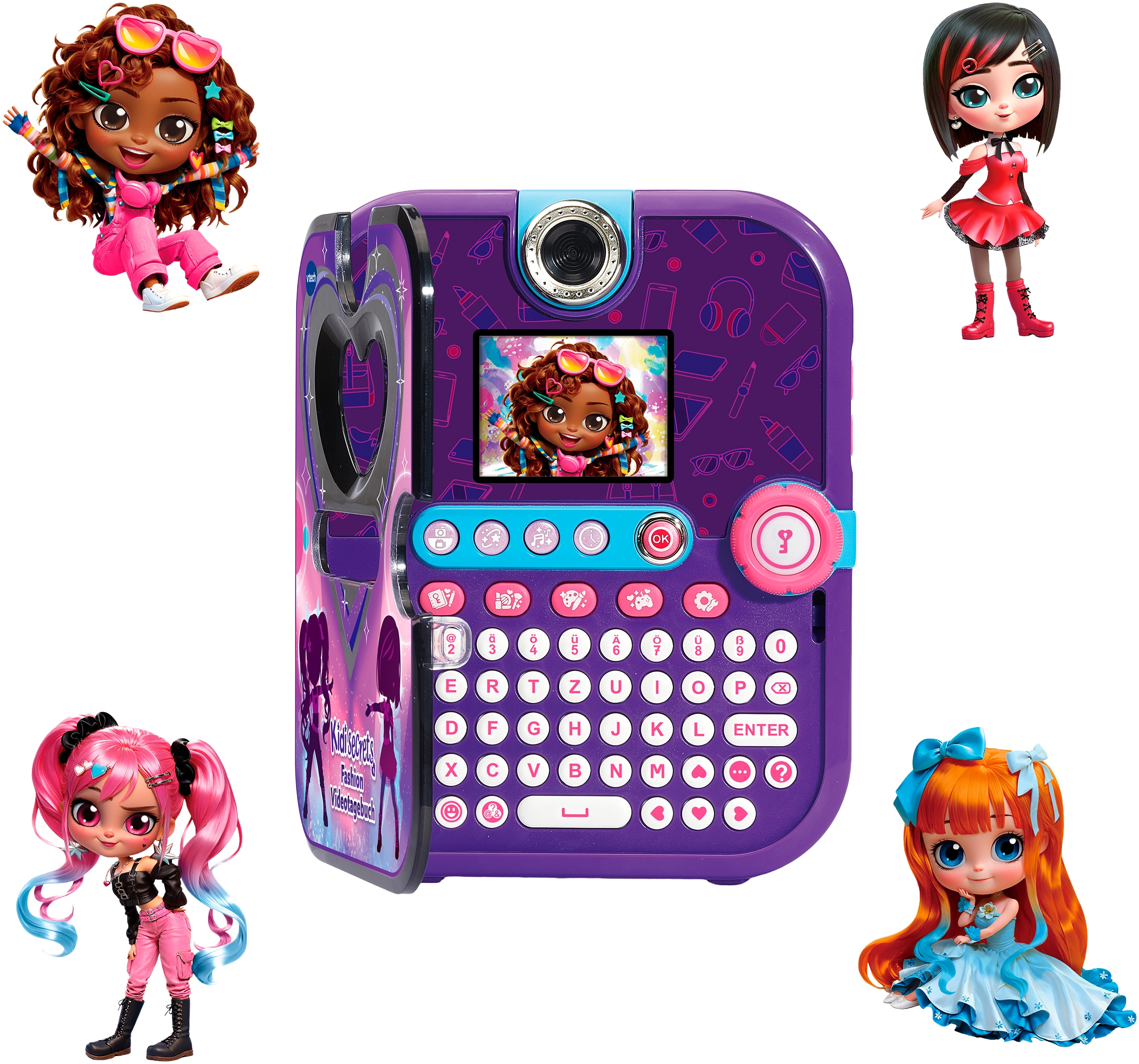 Vtech® Elektronisches Tagebuch »KidiSecrets Fashion Videotagebuch« mit Gesichtserkennung und einen 4-stelligen Zahlencode