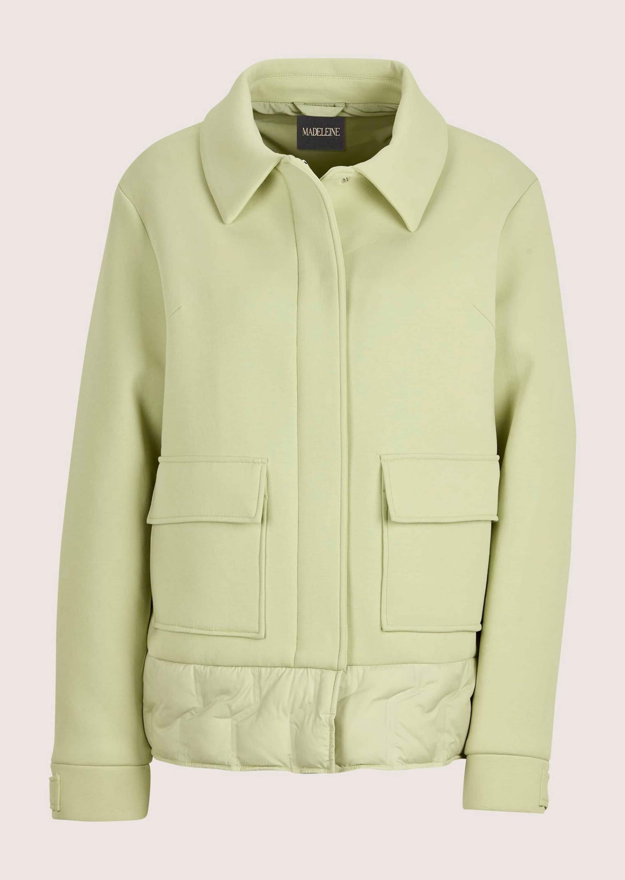 MADELEINE Kurzjacke »Scuba-Jacke Kurzjacke mit Druckknopfverschluss« Materialmix - Stepp und Scuba Jersey