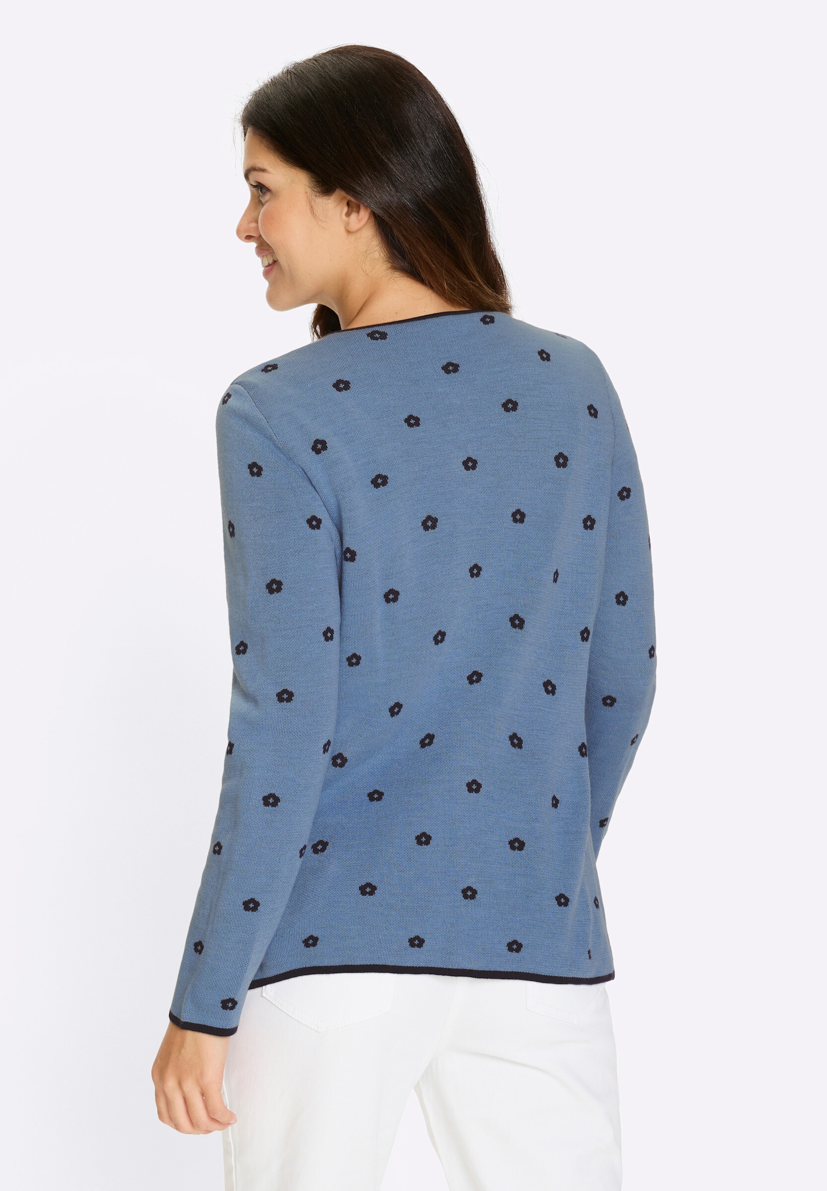 Sieh an! Trachtenstrickjacke »Strickjacke Jacquardstrickjacke im Trachtenstil«