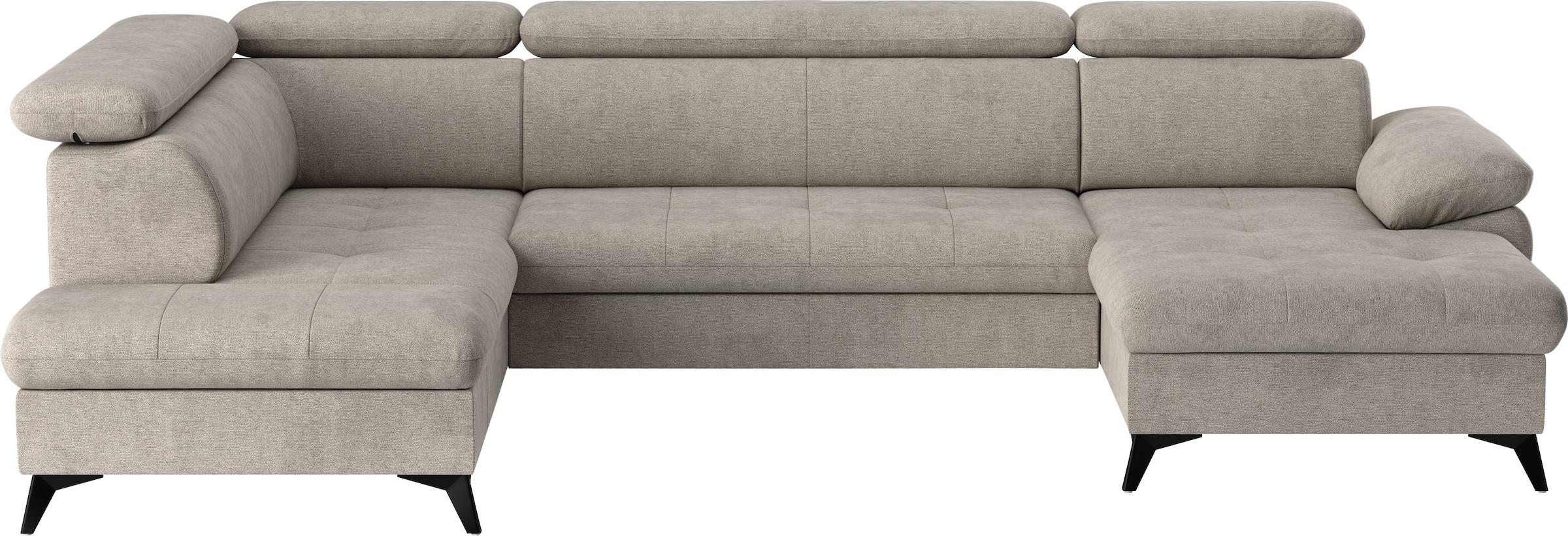 COTTA Wohnlandschaft »Hudson U-Form«, mit Kopfteilverstellung, wahlweise mit Bettfunktion & Bettkasten