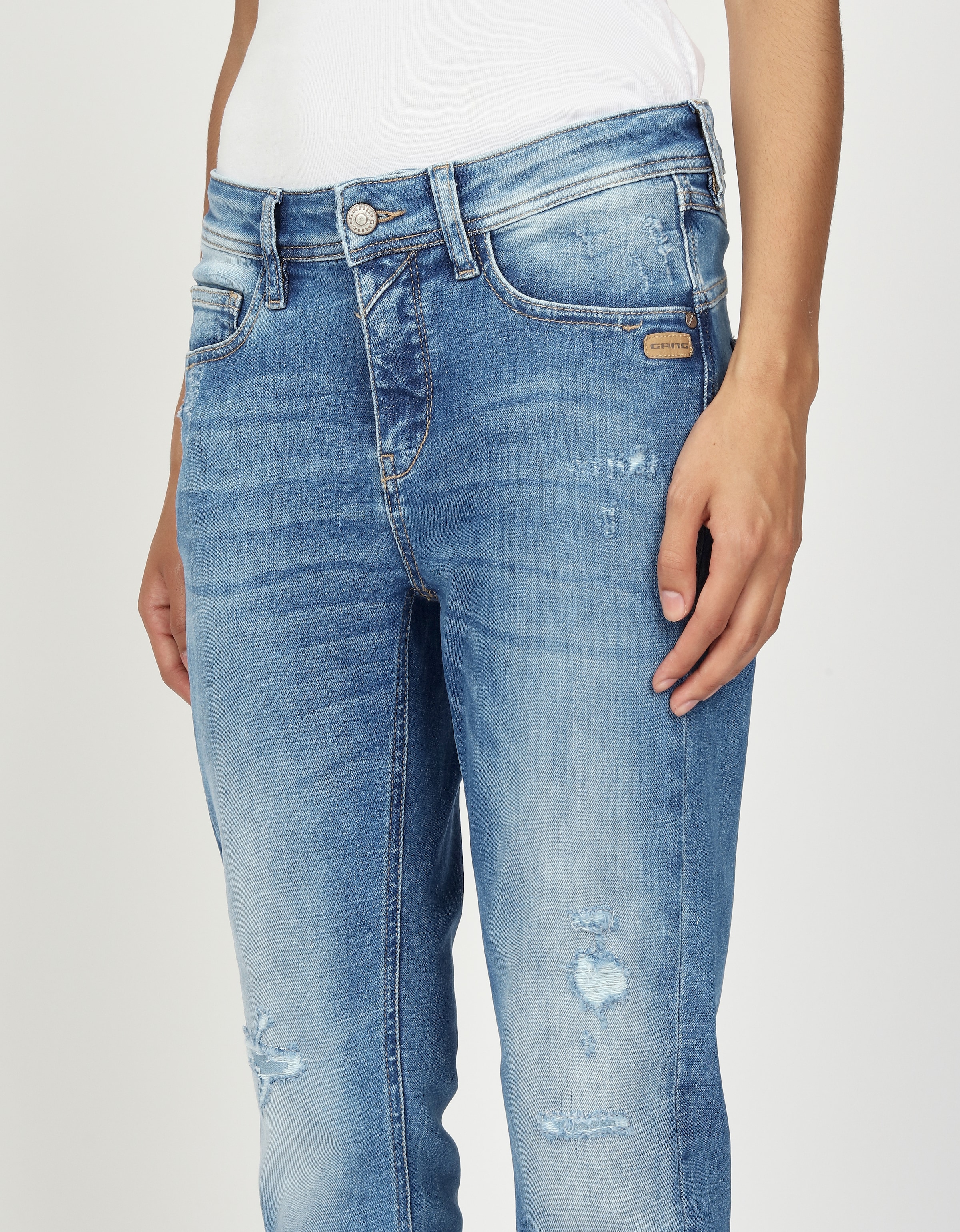 GANG Relax-fit-Jeans »94AMELIE CROPPED«, in 5-Pocket-Style