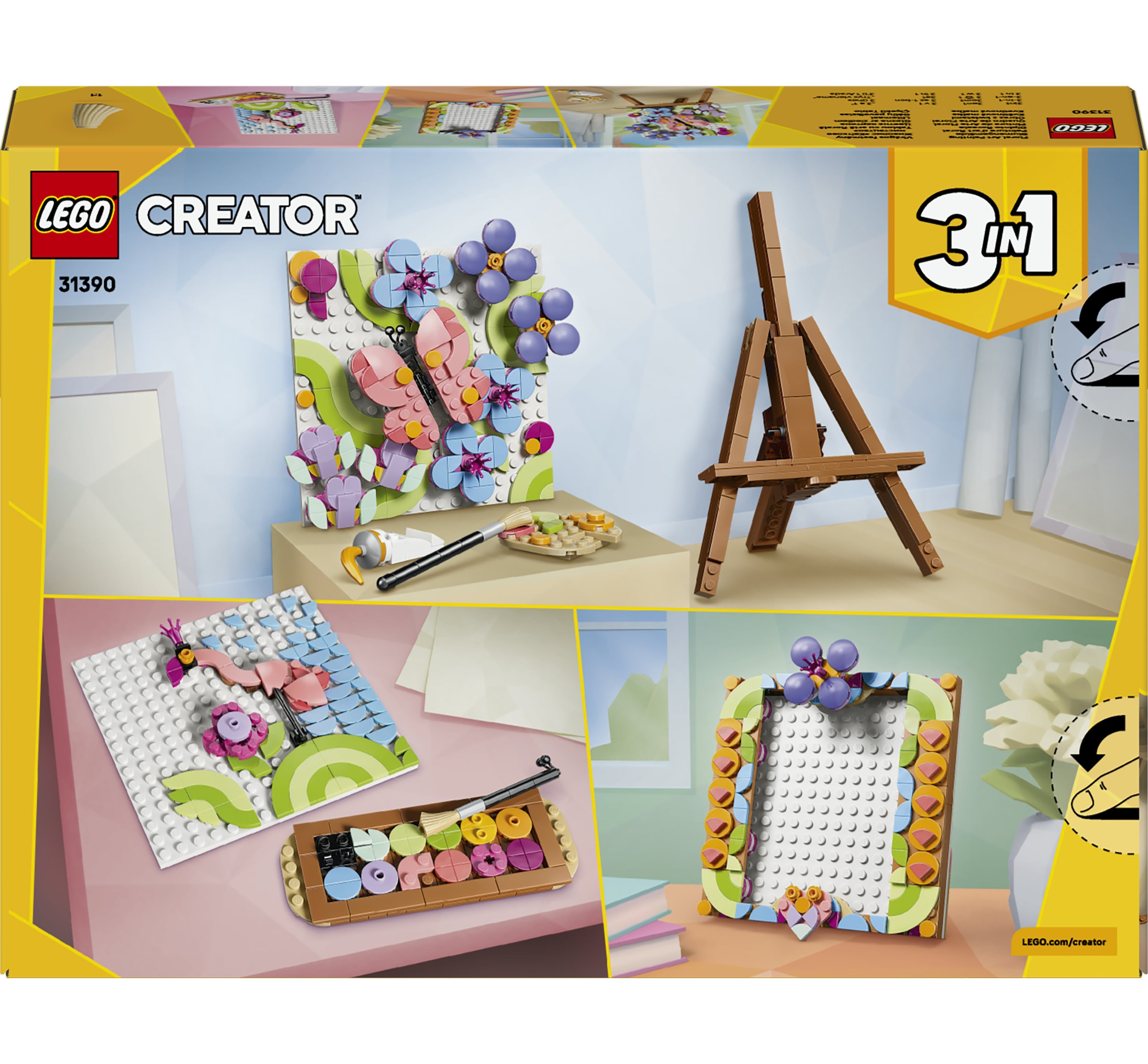 LEGO® Konstruktionsspielsteine »Deko-Blumengemälde (31390), LEGO Creator« Made in Europe