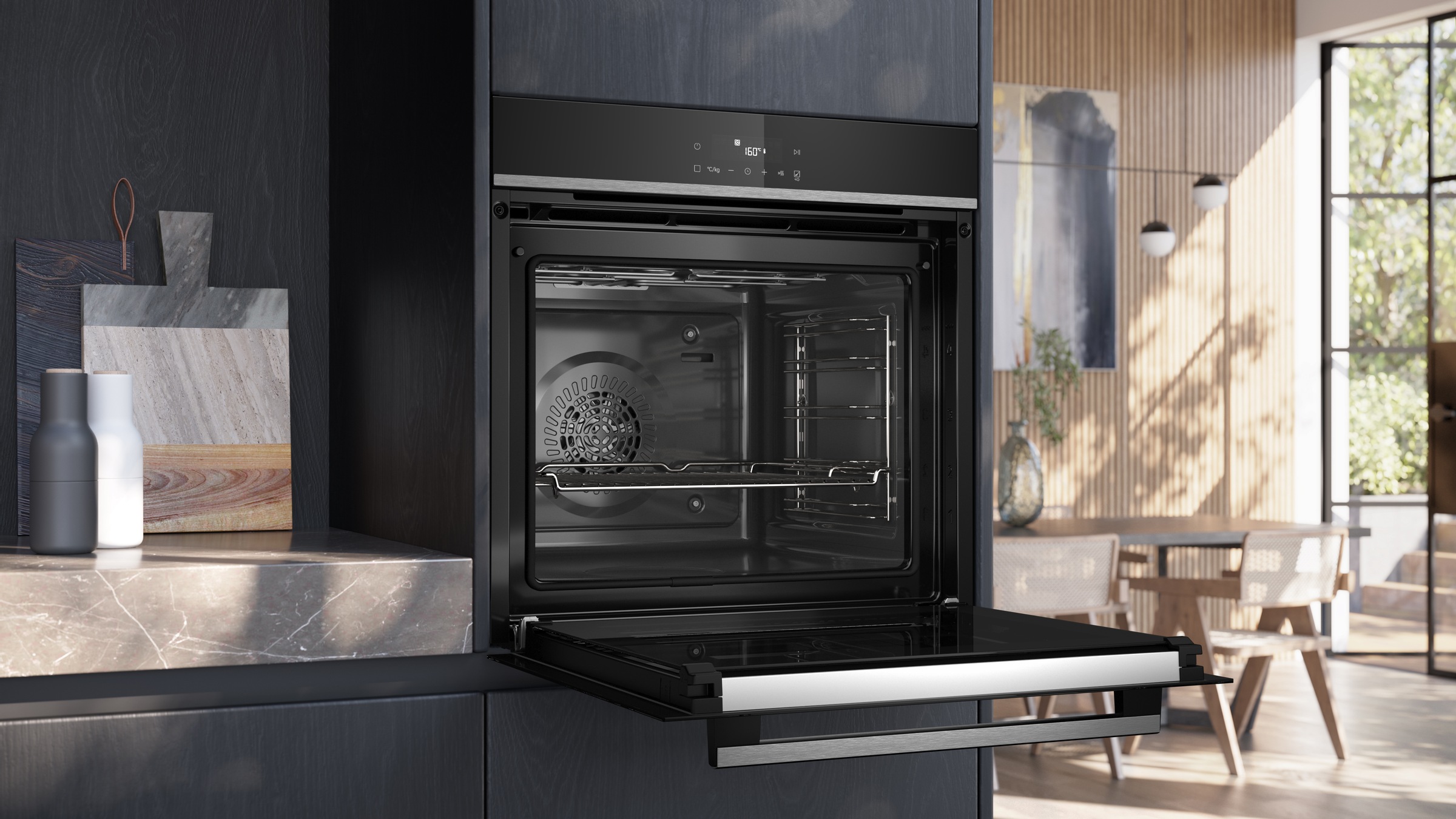 SIEMENS Pyrolyse Backofen iQ300 »HB571ABS3«, mit Teleskopauszug nachrüstbar