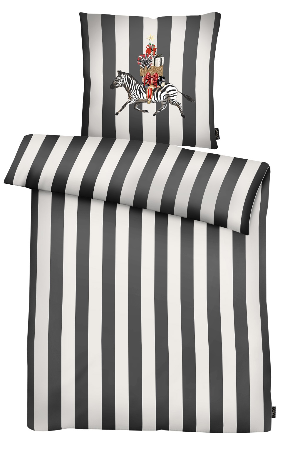 APELT Bettwäsche »Pepe« 2 Bettwäsche-Set mit Reißverschluss, Baumwoll-Satin, Digitaldruck