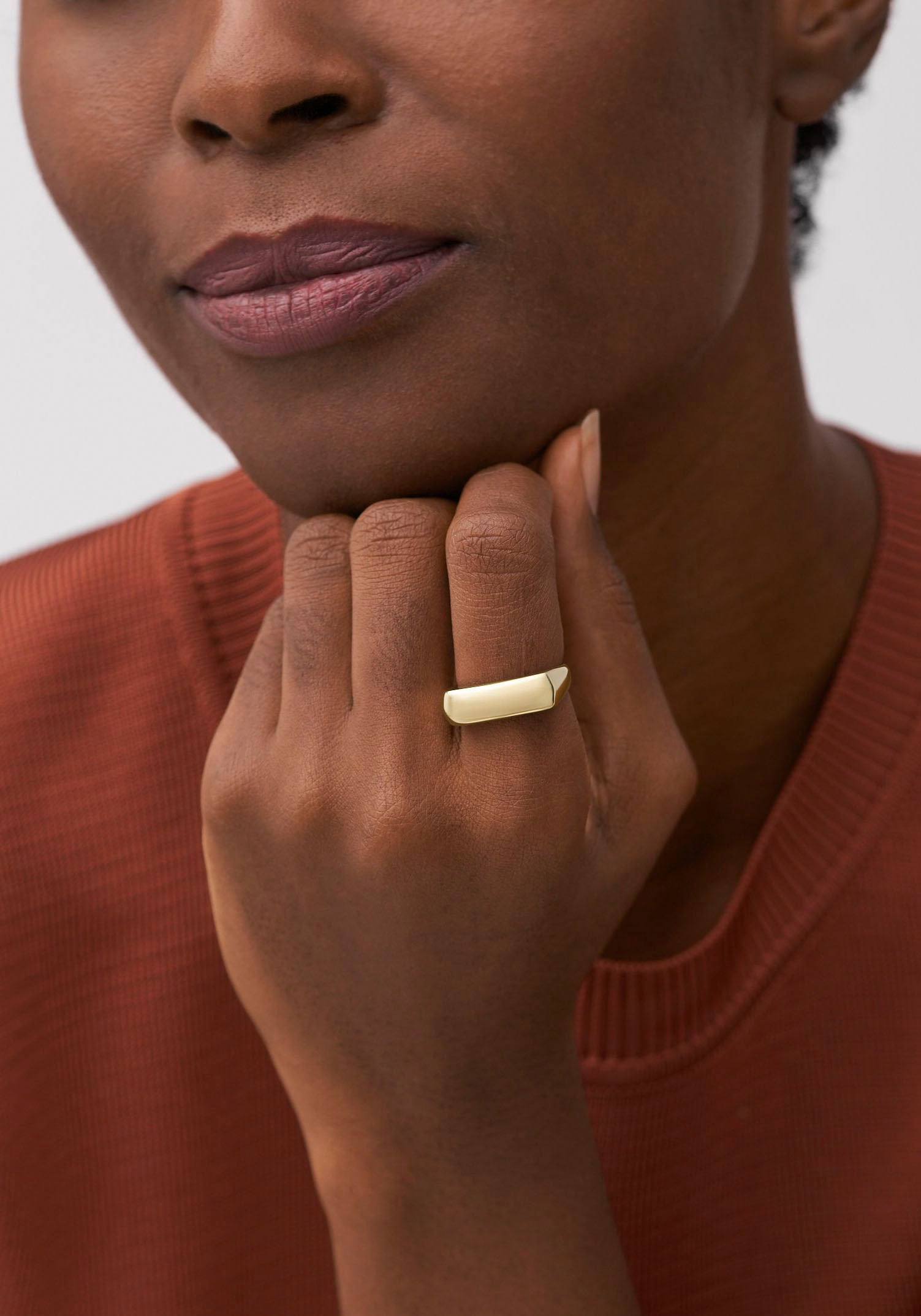 Fossil Fingerring »HERITAGE D-LINK GLITZ, JF04585710, JF04586710«, wahlweise mit oder ohne Zirkonia (synth.)