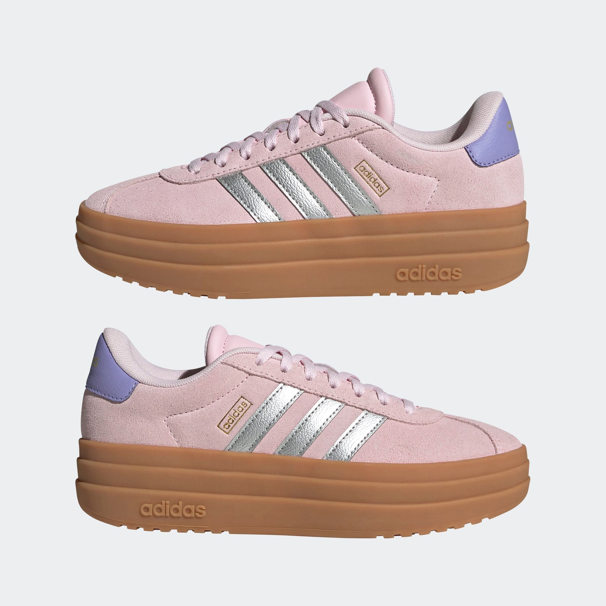 adidas Sportswear Plateausneaker »VL COURT BOLD LIFESTYLE KIDS«, Design auf den Spuren des adidas Gazelle Bold