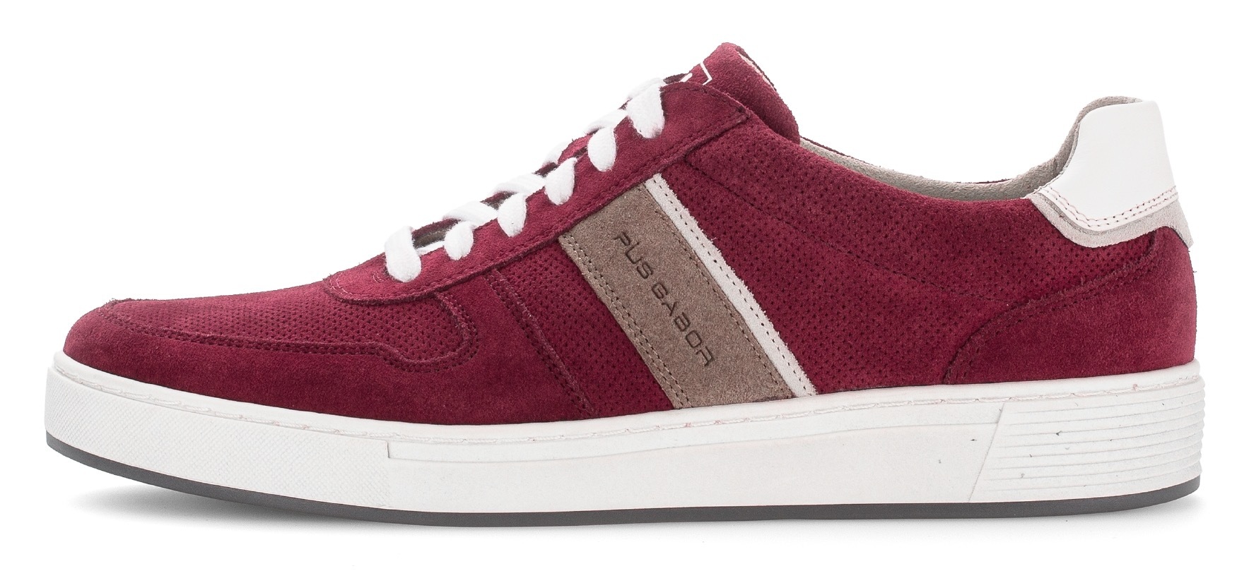 Pius Gabor Sneaker, Freizeitschuh, Halbschuh, Schnürer mit Kontrastbesätze, Weite G