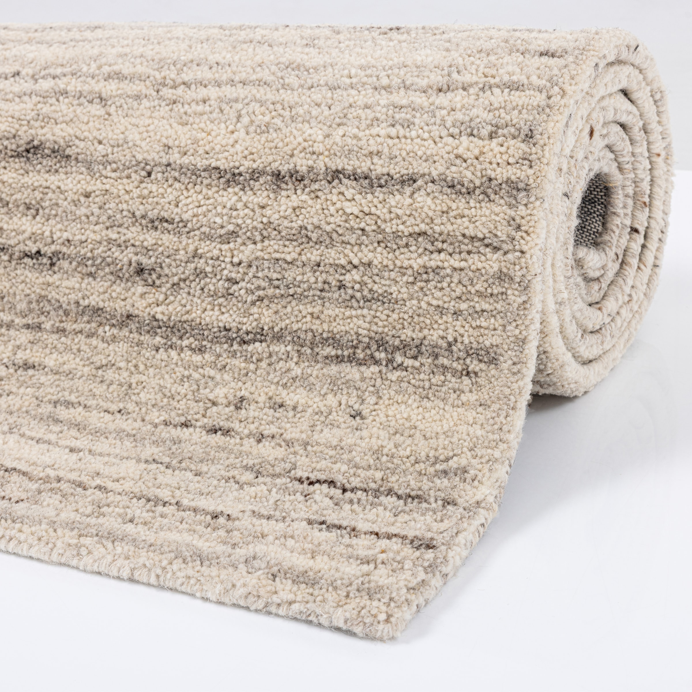 THEKO Wollteppich »Janne, Berber Teppich,  Wolle, meliert, handgearbeitet« rechteckig 20 mm Höhe handgetuftet, Wohnzimmer, Schlafzimmer, Esszimmer