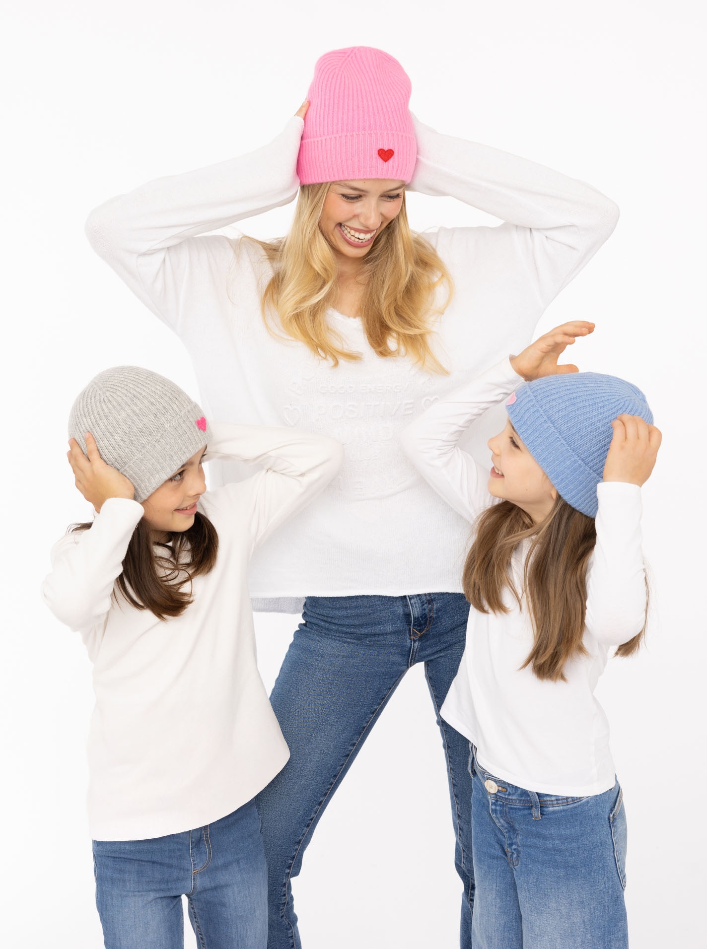 Zwillingsherz Beanie »Beanie with Heart-Patch«, Rippstrick, mit breitem Umschlag, wärmend