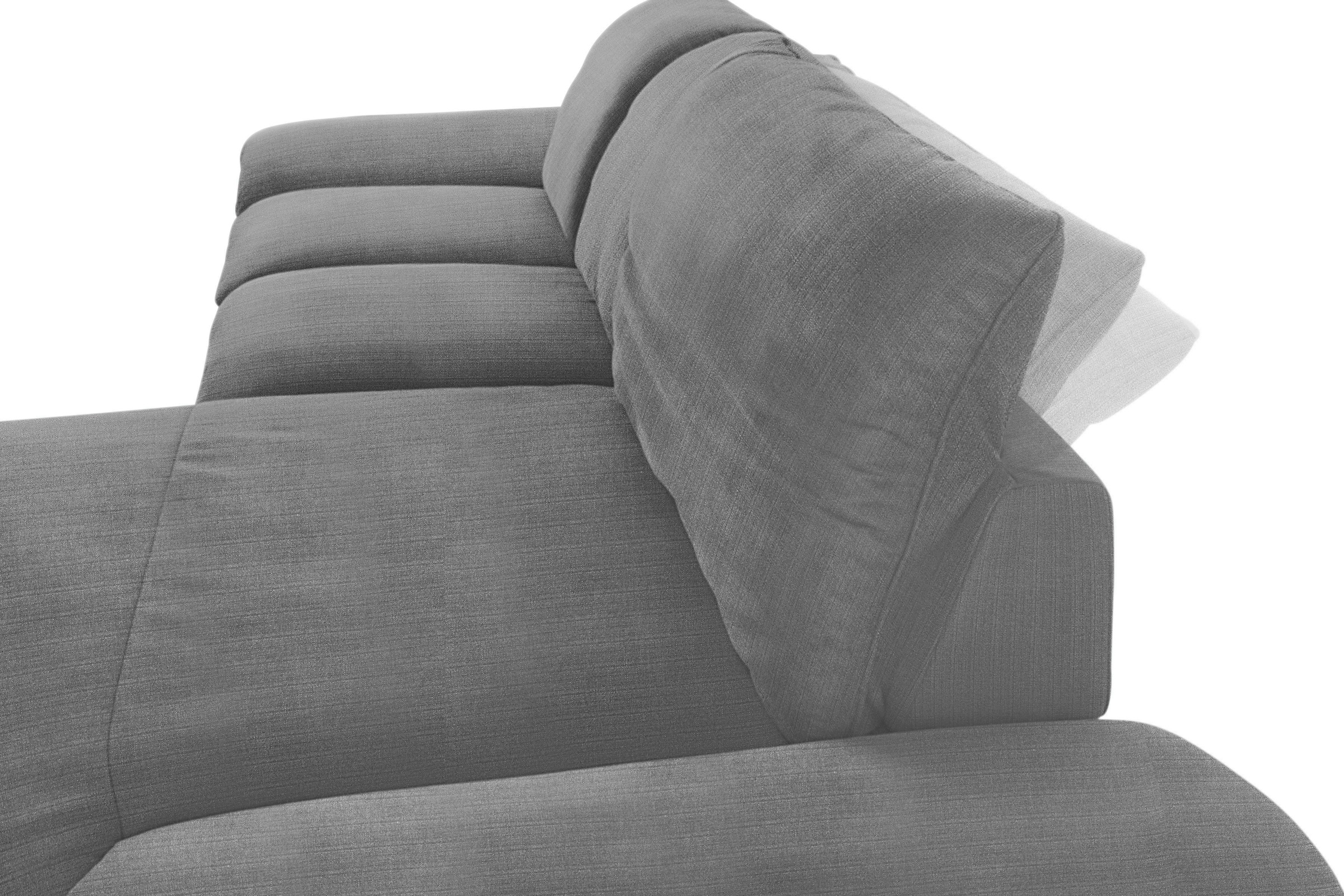 W.SCHILLIG Ecksofa »enjoy&MORE, Designsofa, bequem, zeitlos und elegant, L-Form« Sitztiefenverstellung, Füße bronze pulverbeschichtet, Breite 310 cm