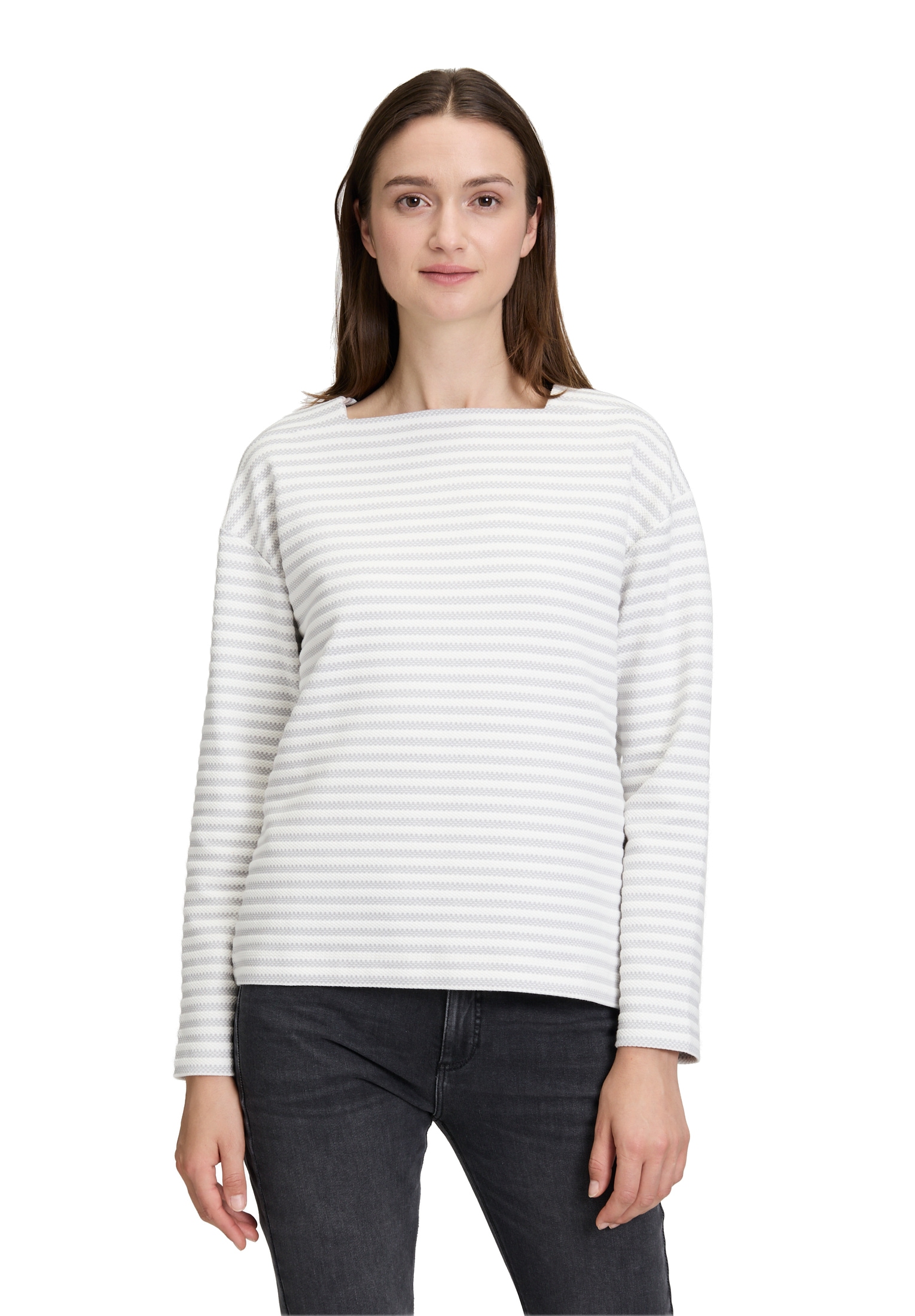 Betty&Co Sweatshirt »Sweatshirt mit U-Boot-Ausschnitt«