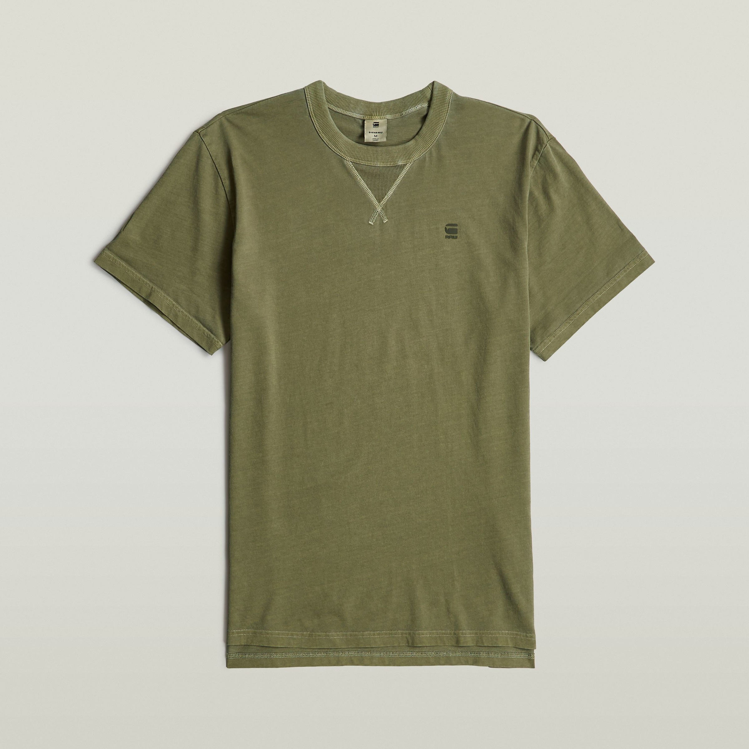 G-STAR T-Shirt »Nifous«, Rundhals, mit Rippeinsatz