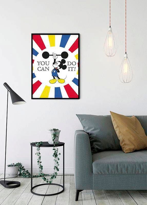 Komar Poster »Mickey Mouse Do it«, Disney, (1 St.), Kinderzimmer, Schlafzimmer, Wohnzimmer