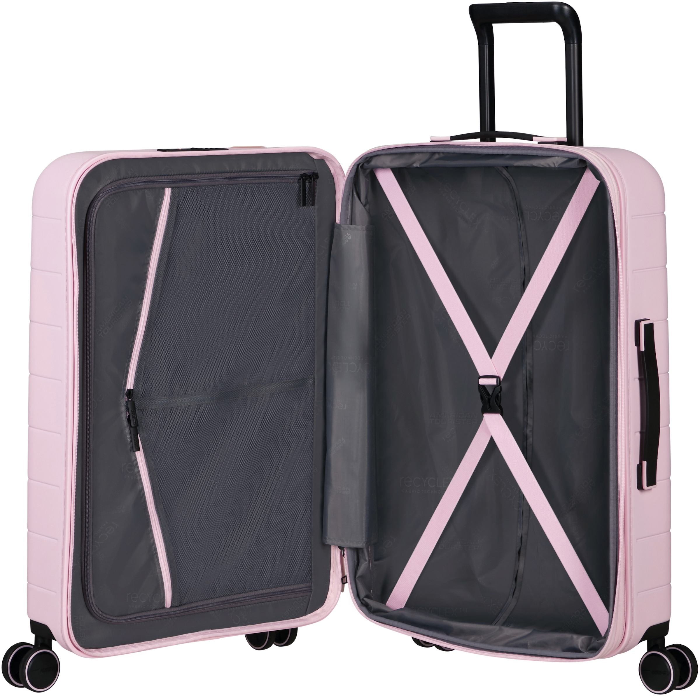 American Tourister® Hartschalen-Trolley »NOVASTREAM, 67 cm«, 4 Rollen, Reisekoffer Großer Koffer TSA-Zahlenschloss mit Volumenerweiterung