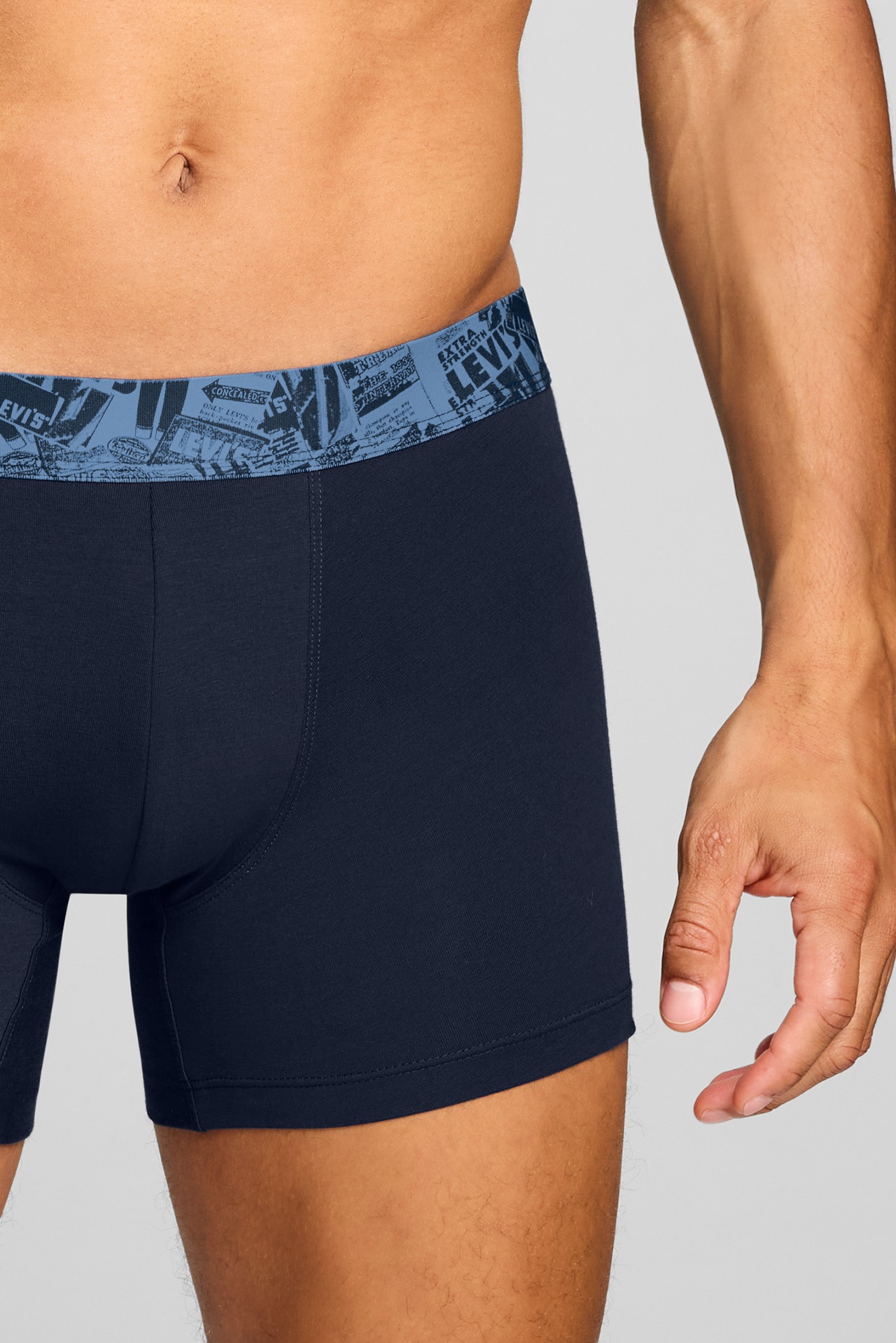 Levi's® Boxershorts »LEVIS MEN NEWSPAPER WB BOXER BRIEF 2P« 2er Pack,  ohne Eingriff, Cotton-Stretch