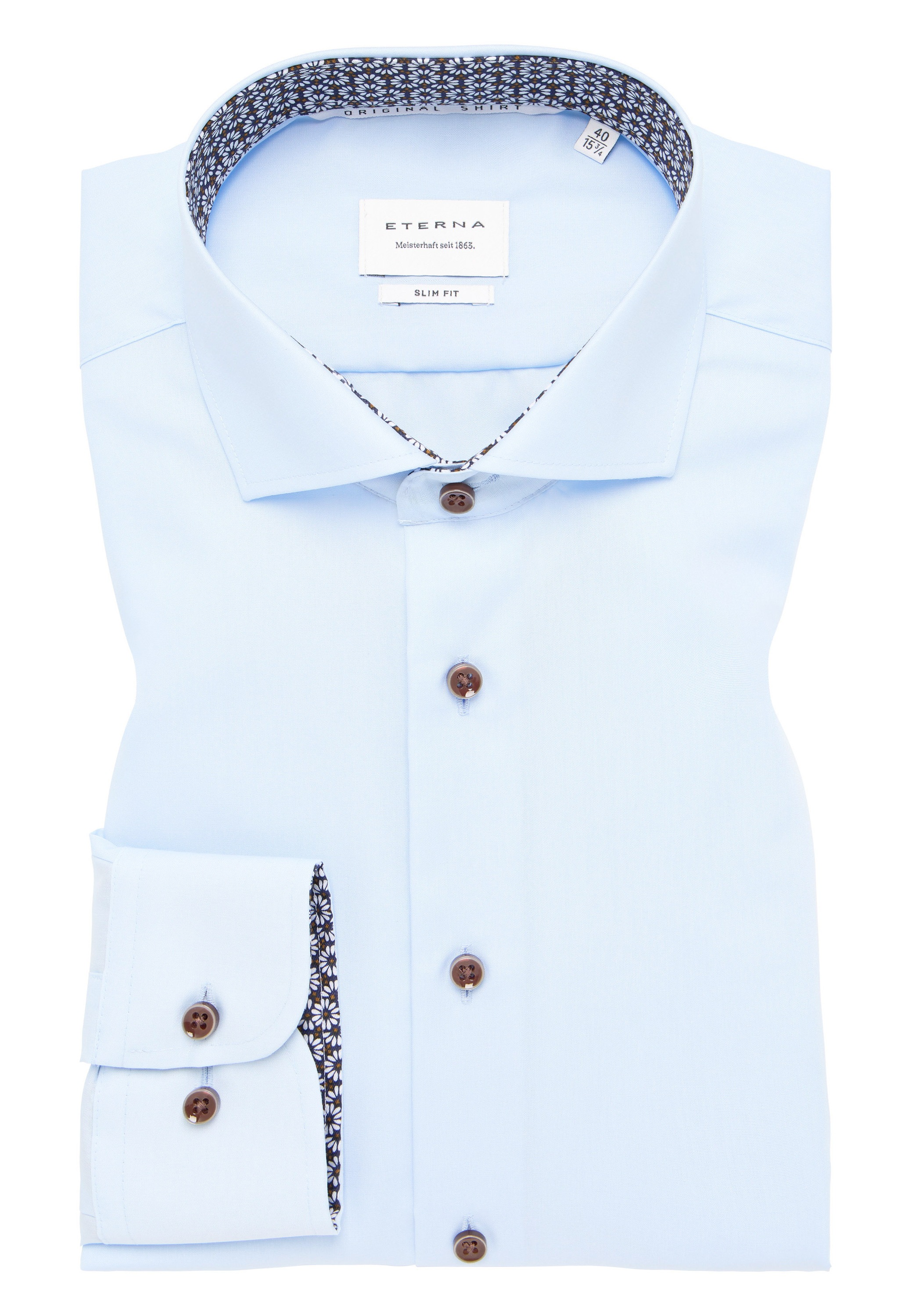 Eterna Langarmhemd »SLIM FIT«, NON IRON (bügelfrei)