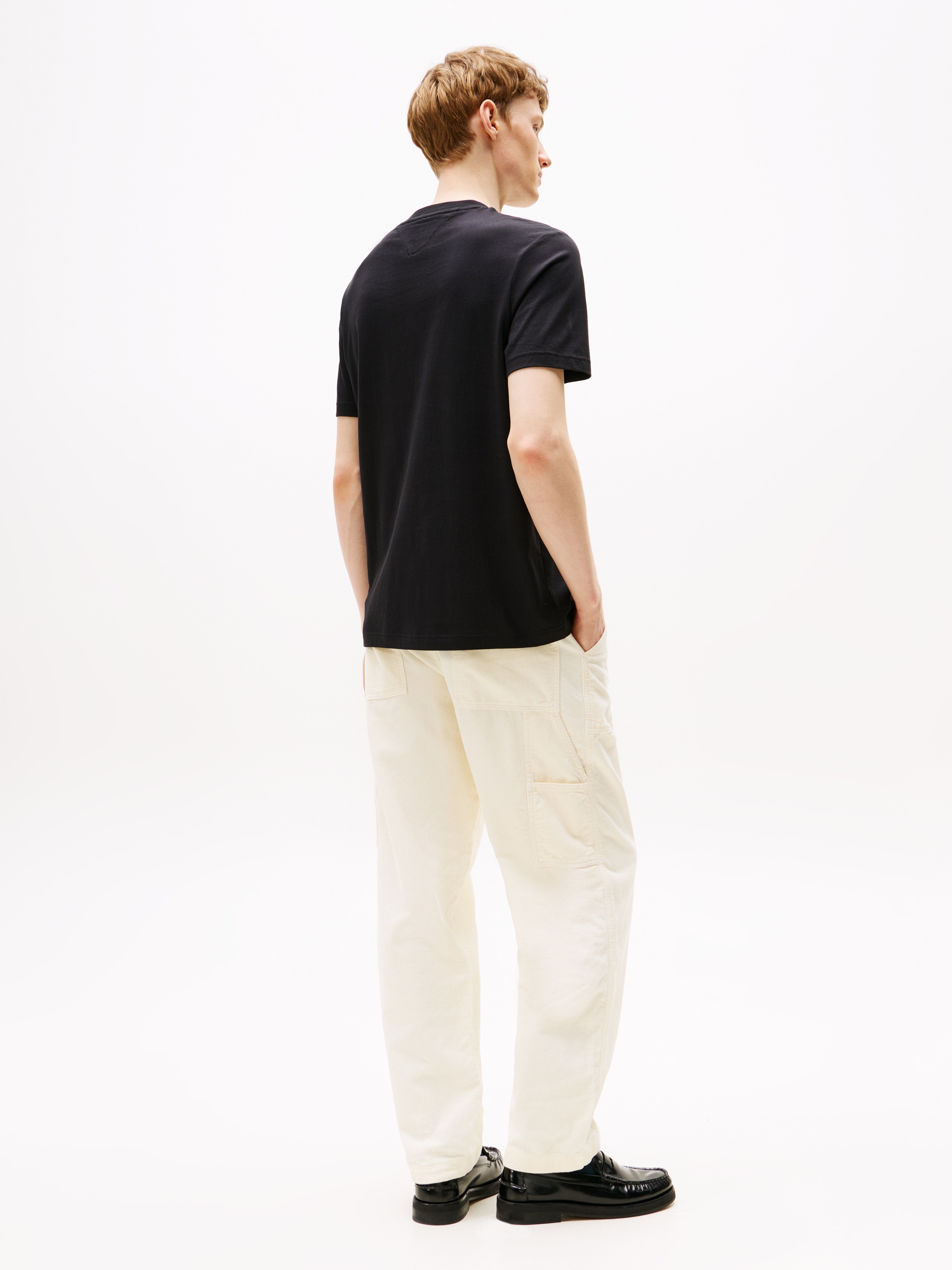Tommy Hilfiger T-Shirt »LINEAR FLAG GRAPHIC«, Rundhals, regular fit, Jersey