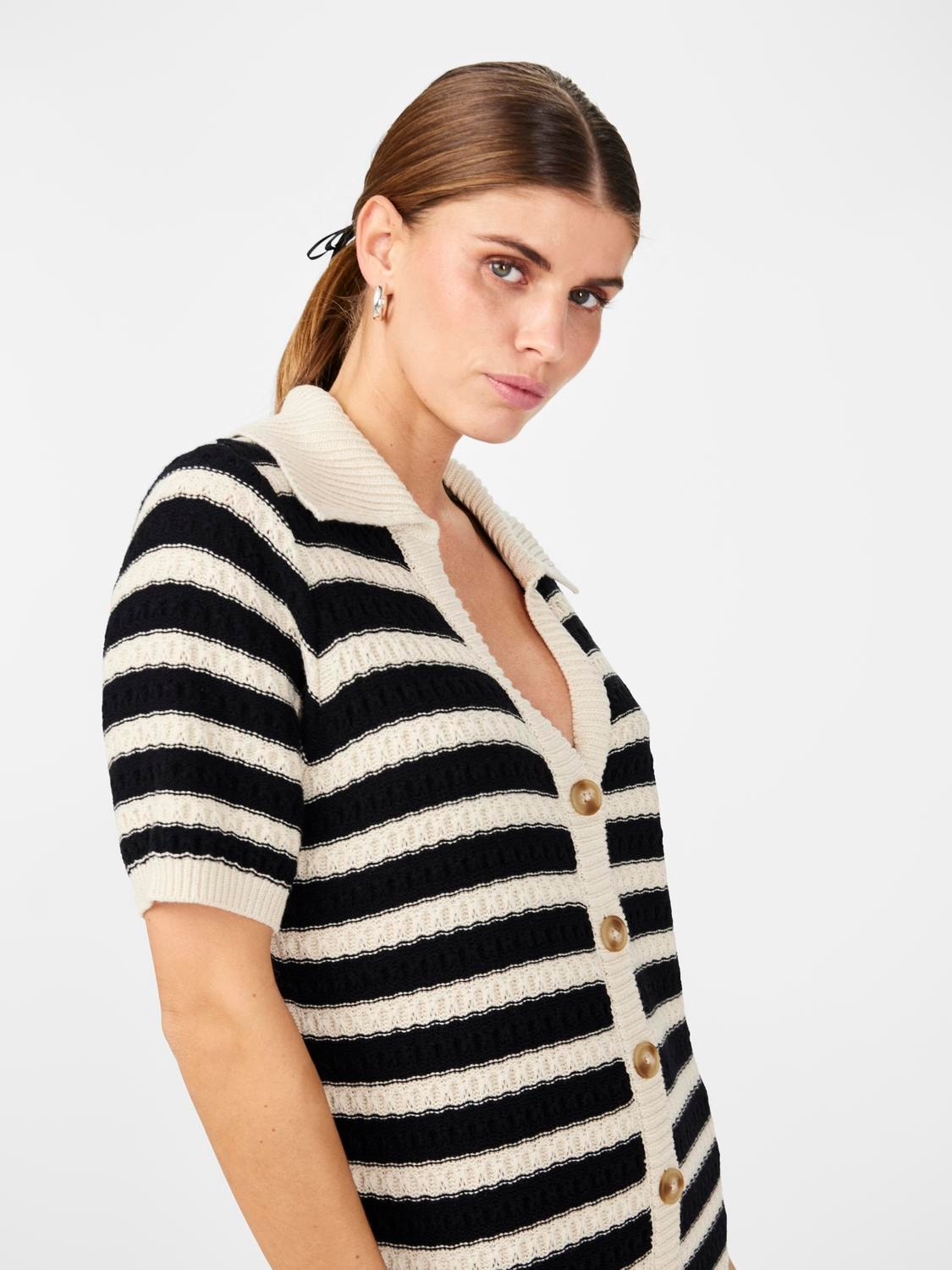 Y.A.S Strickkleid »YASCROC SS MIDI KNIT DRESS NOOS«, im Streifendesign