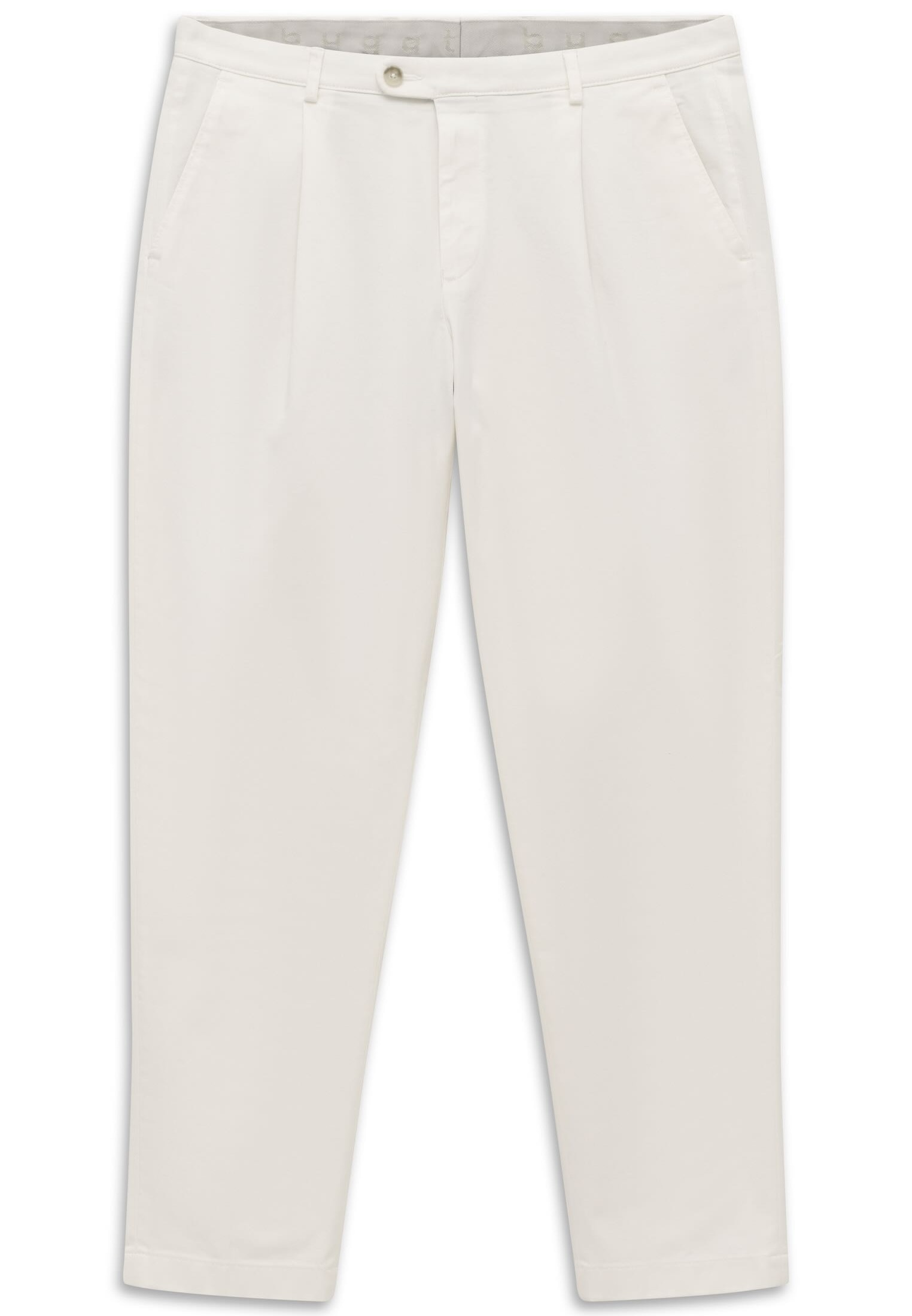 bugatti Bundfaltenhose »Tapered Fit«  aus Baumwoll-Stretch