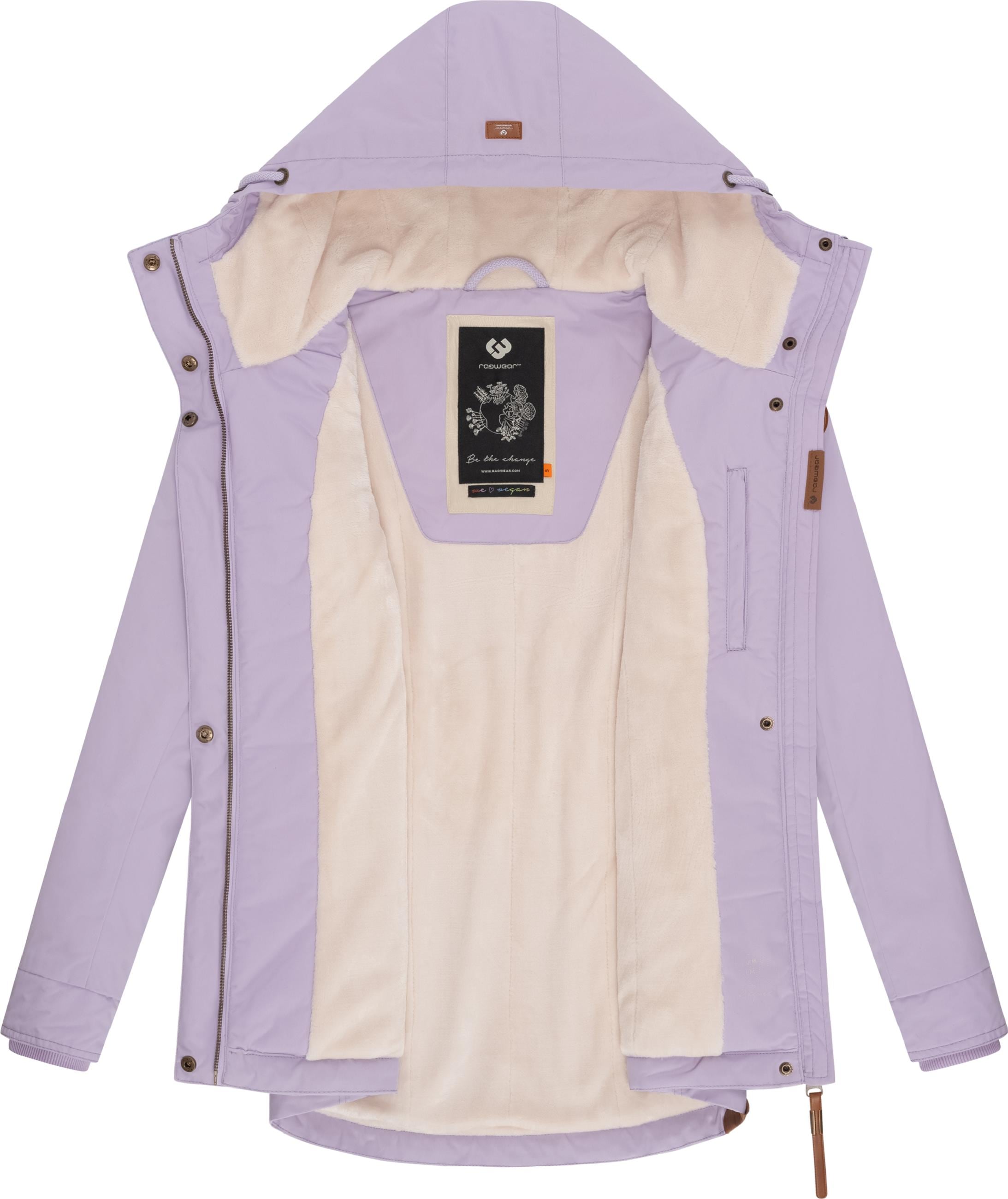 Ragwear Winterjacke »Winterjacke Monade«, mit Kapuze, Damen Winterparka mit Kapuze und m. Fleece gefüttert