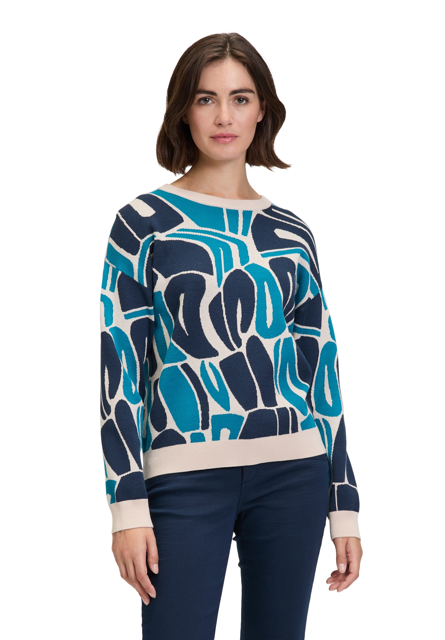 Betty&Co Strickpullover »Strickpullover mit Jacquard«