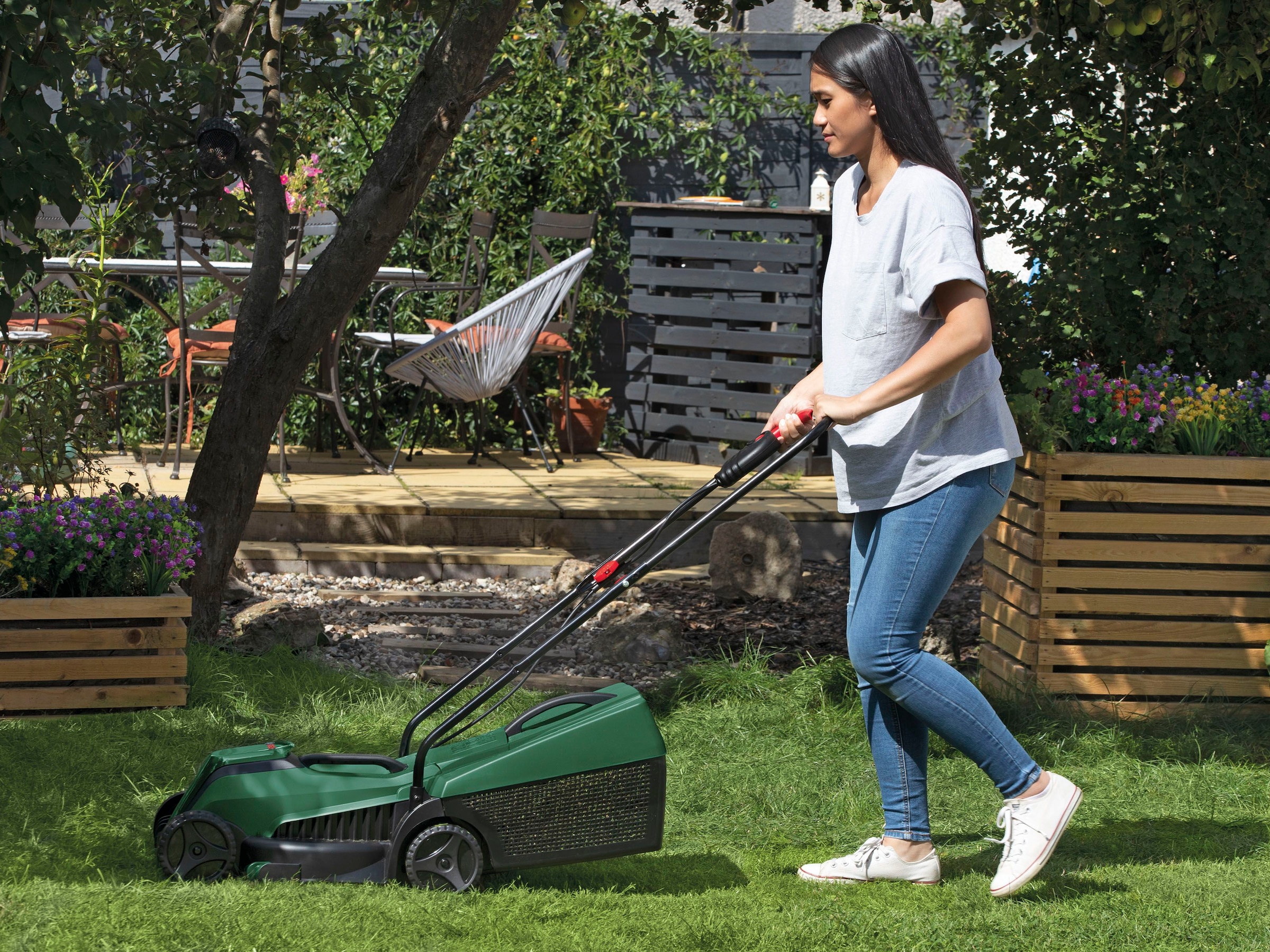 Bosch Home & Garden Akkurasenmäher »EasyMower 18V-32-200«, ohne Akku und Ladegerät