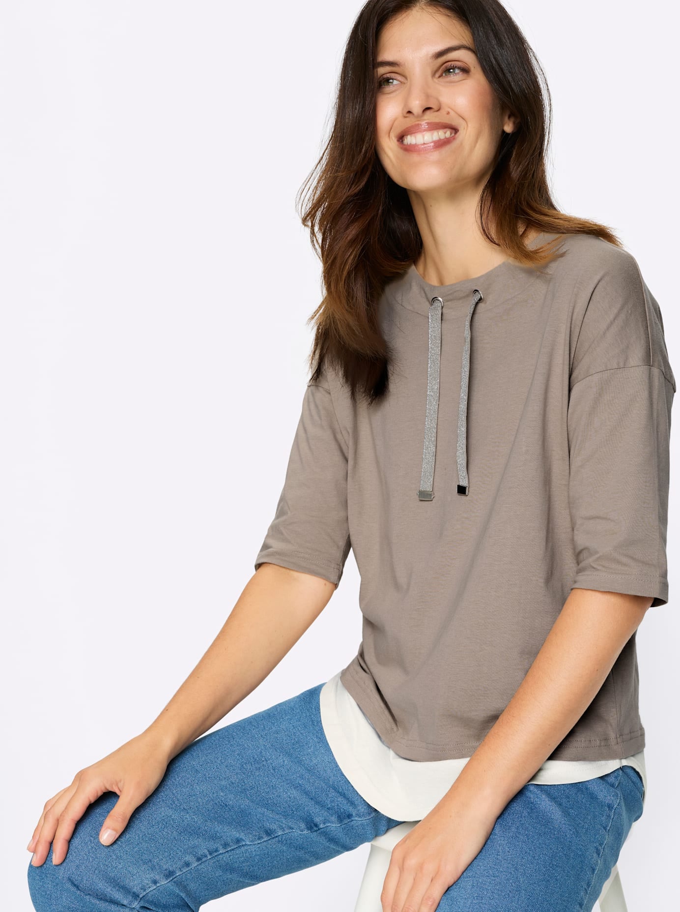 Classic Basics Kurzarmshirt »2-in-1-Shirt« 1 tlg.