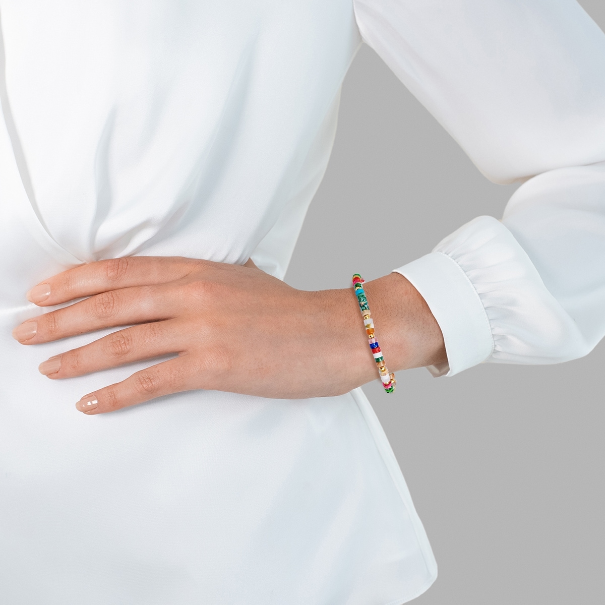 Yokoamii Armband »Y21«, (1 tlg.), Armband gelbgold bunt