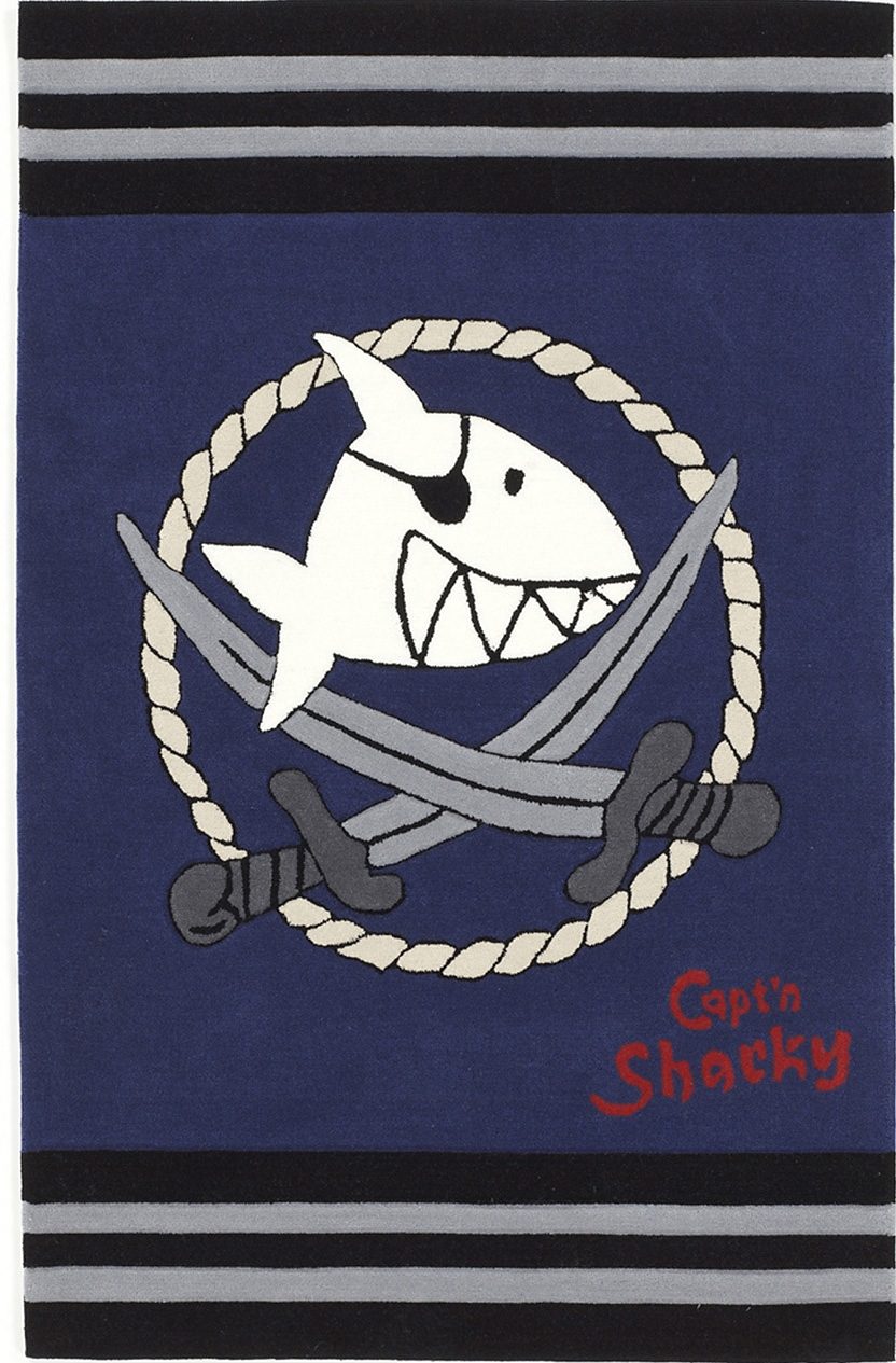 Capt`n Sharky Kinderteppich »SH-2937-01«, rechteckig, 10 mm Höhe, handgearbeiteter Konturenschnitt