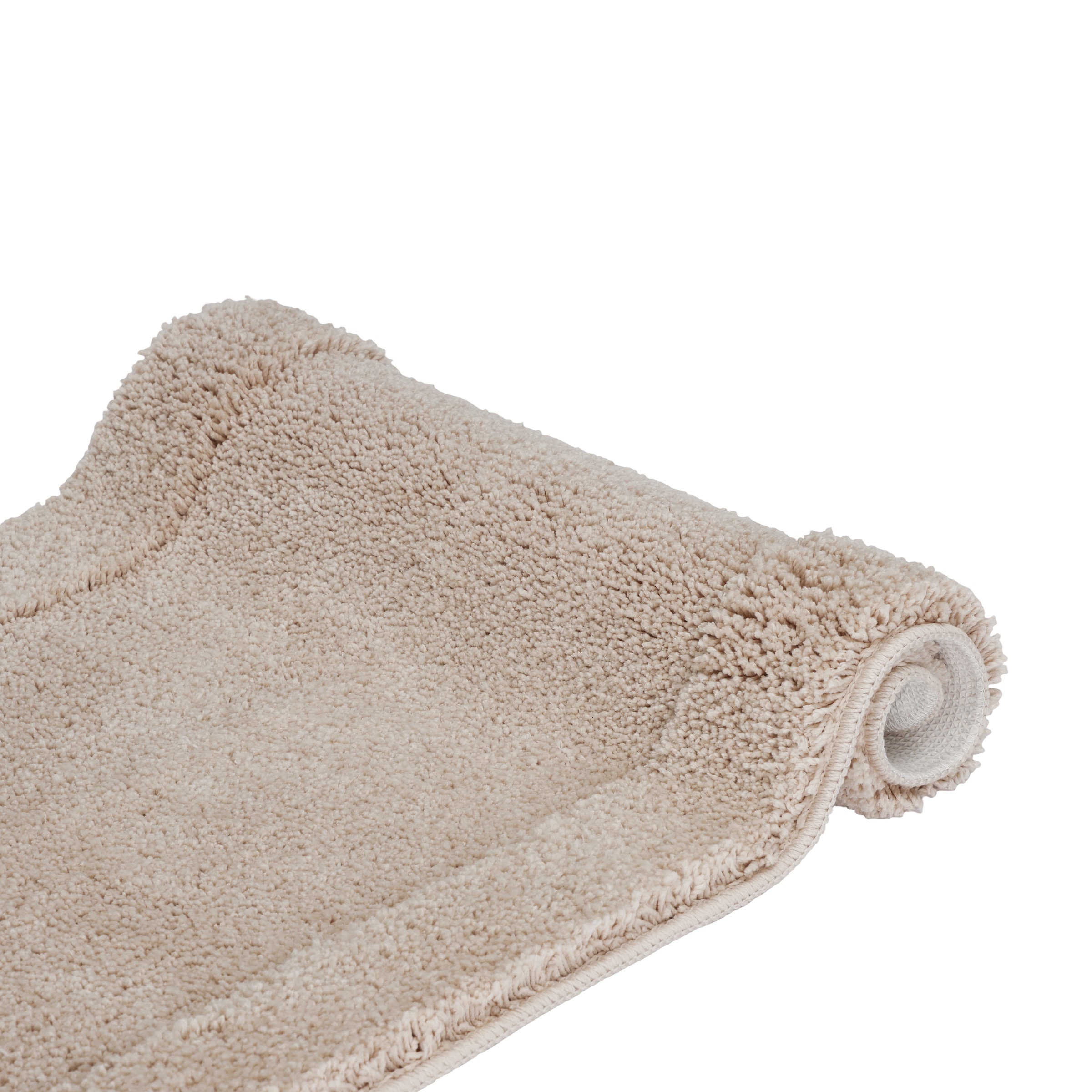 OTTO home Badematte »Sanremo mit Rahmen, Badvorleger, Badezimmer, sehr weich, Hoch-Tief« Höhe 25 mm rutschhemmend beschichtet fußbodenheizungsgeeignet | schnell trocknend Badteppich, unifarben, rechteckig und als 3-tlg. Set erhältlich