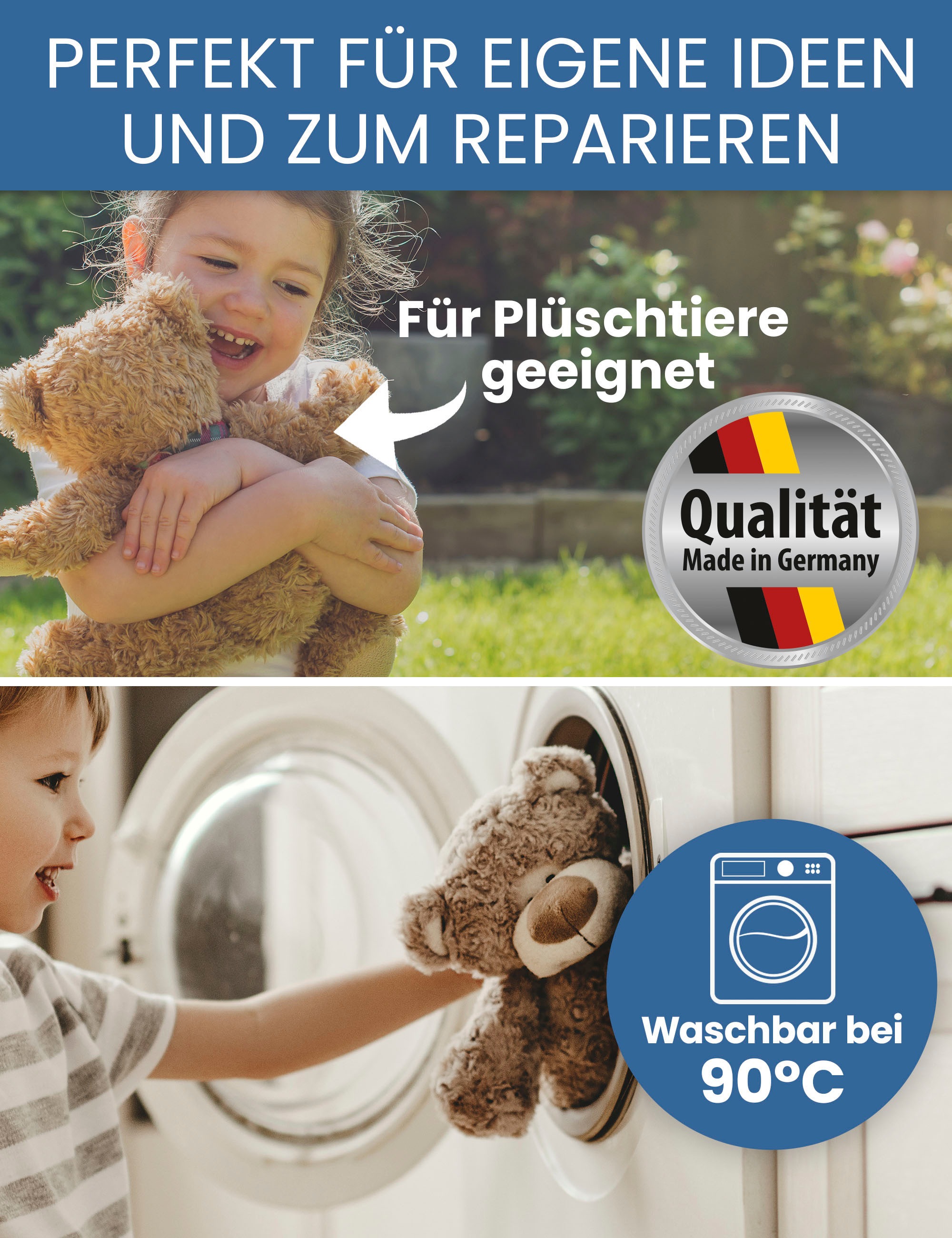 Primaflor-Ideen in Textil Kissenfüllung »PES Faserbällchen Füllmaterial« Füllmaterial für Kissen, Kuscheltiere & Puppen, Möbel, waschbar