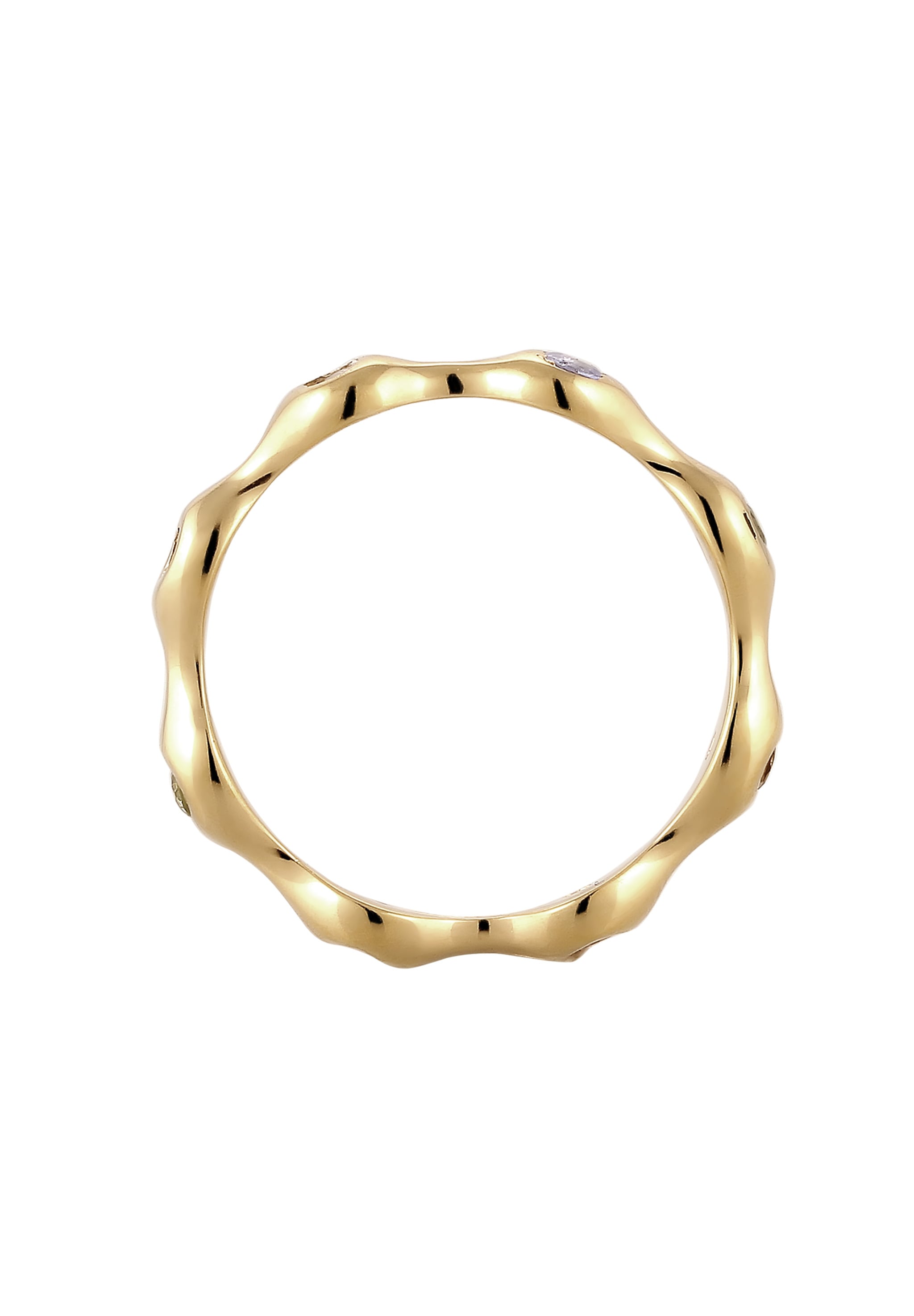Elli Premium Silberring »Ring Mondstein Periodot Tanzanite 925 Sterling Silber vergoldet«